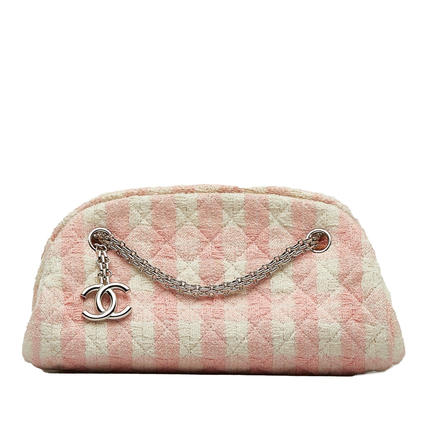 Chanel Tweed Just Mademoiselle Bowler SHG-dEpKiS Small Handbag