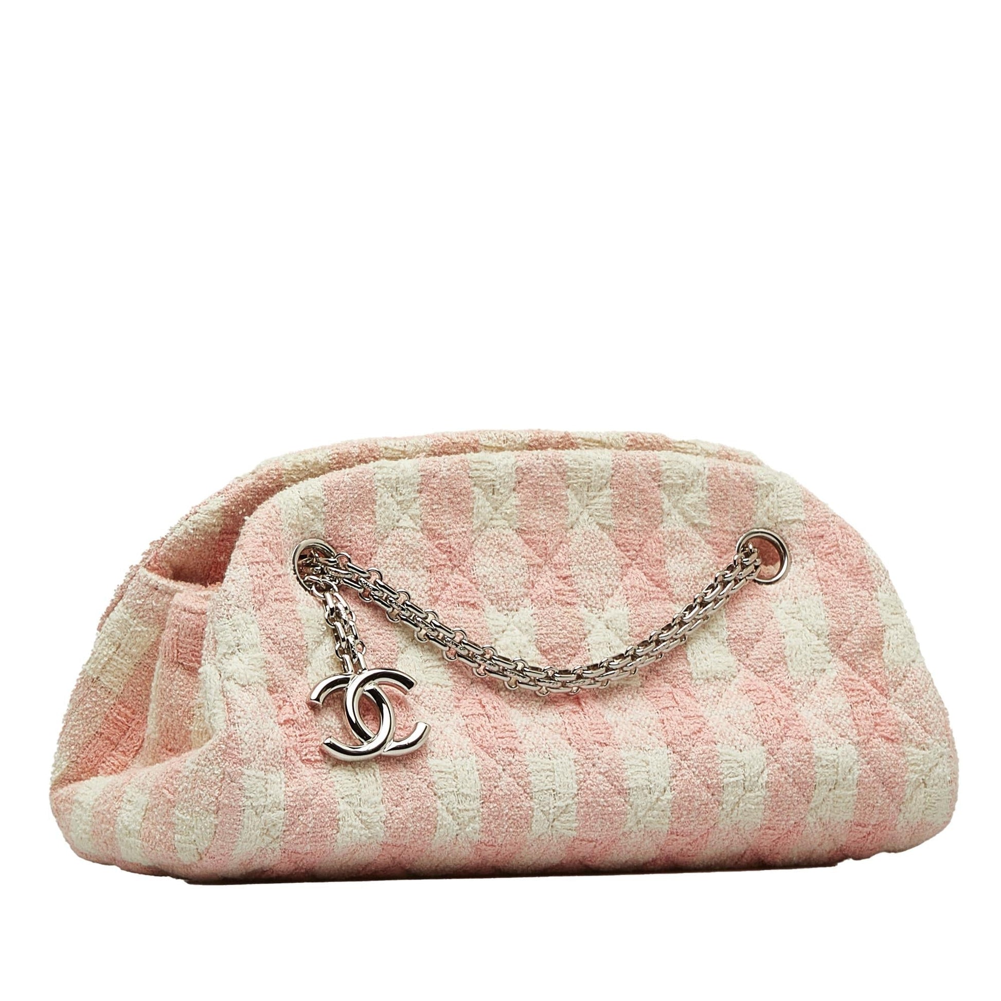 Chanel Tweed Just Mademoiselle Bowler SHG-dEpKiS Small Handbag