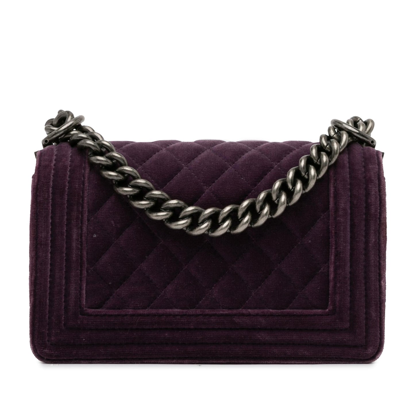 Chanel Small Velvet Boy Flap Bag (Shg-R 1Ld)