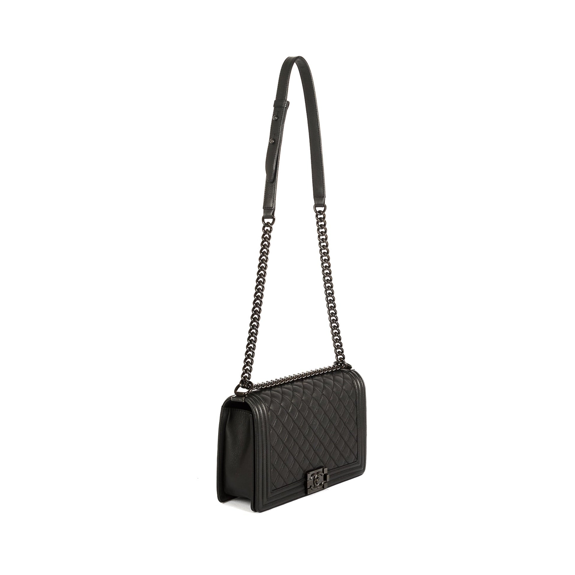 Chanel So Caviar Boy Black Travel Bag