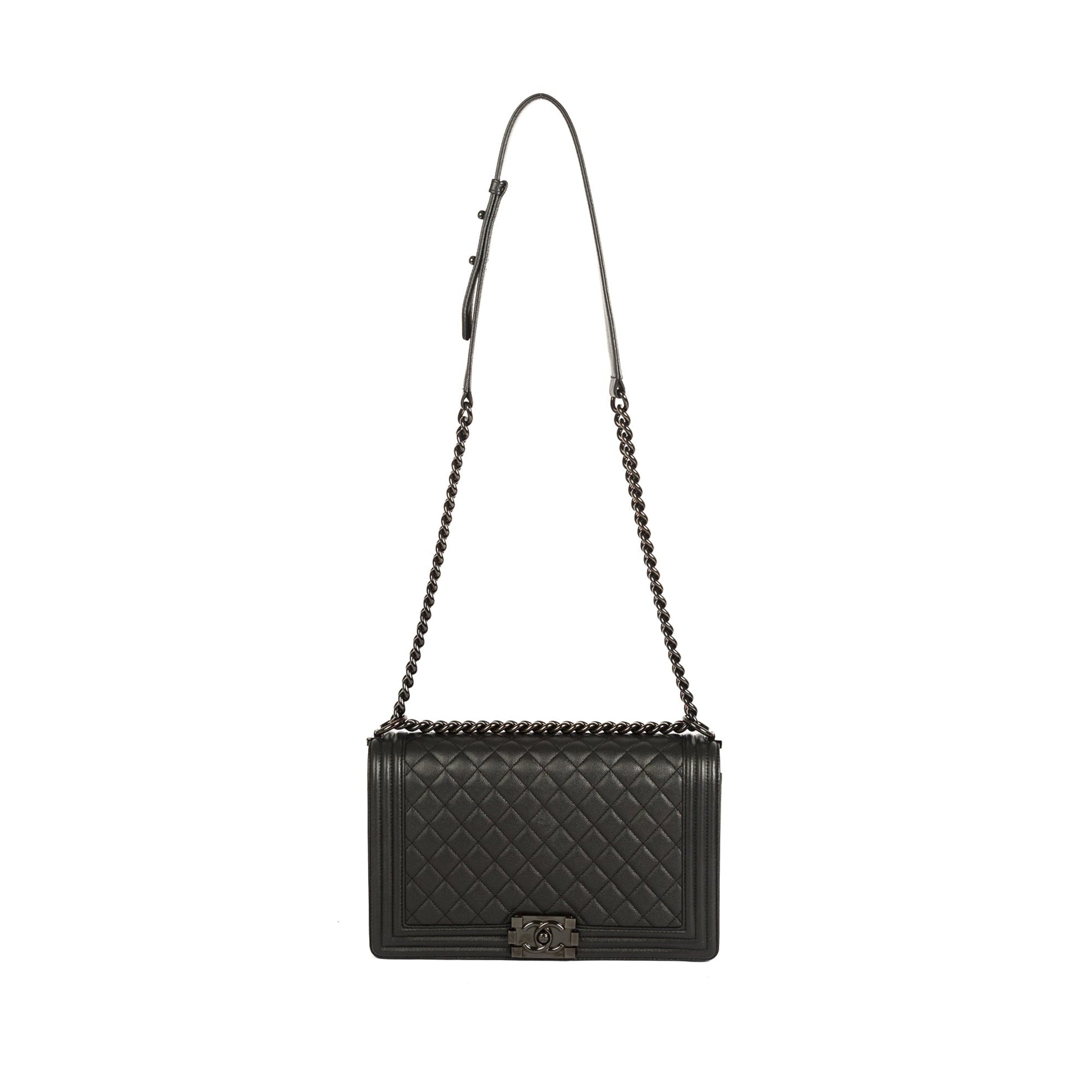 Chanel So Caviar Boy Black Travel Bag