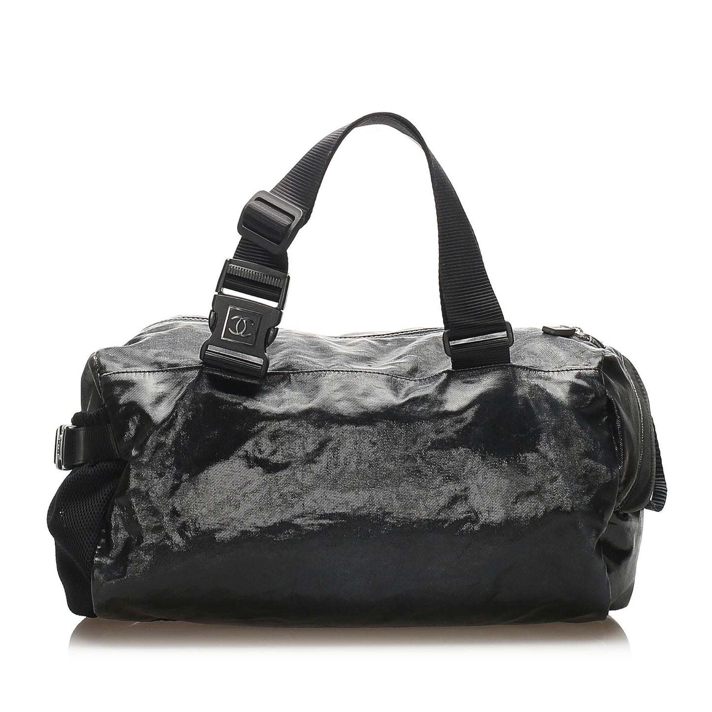 Chanel Sports Line Nylon Duffle SHG Monogram GM Travel Bag