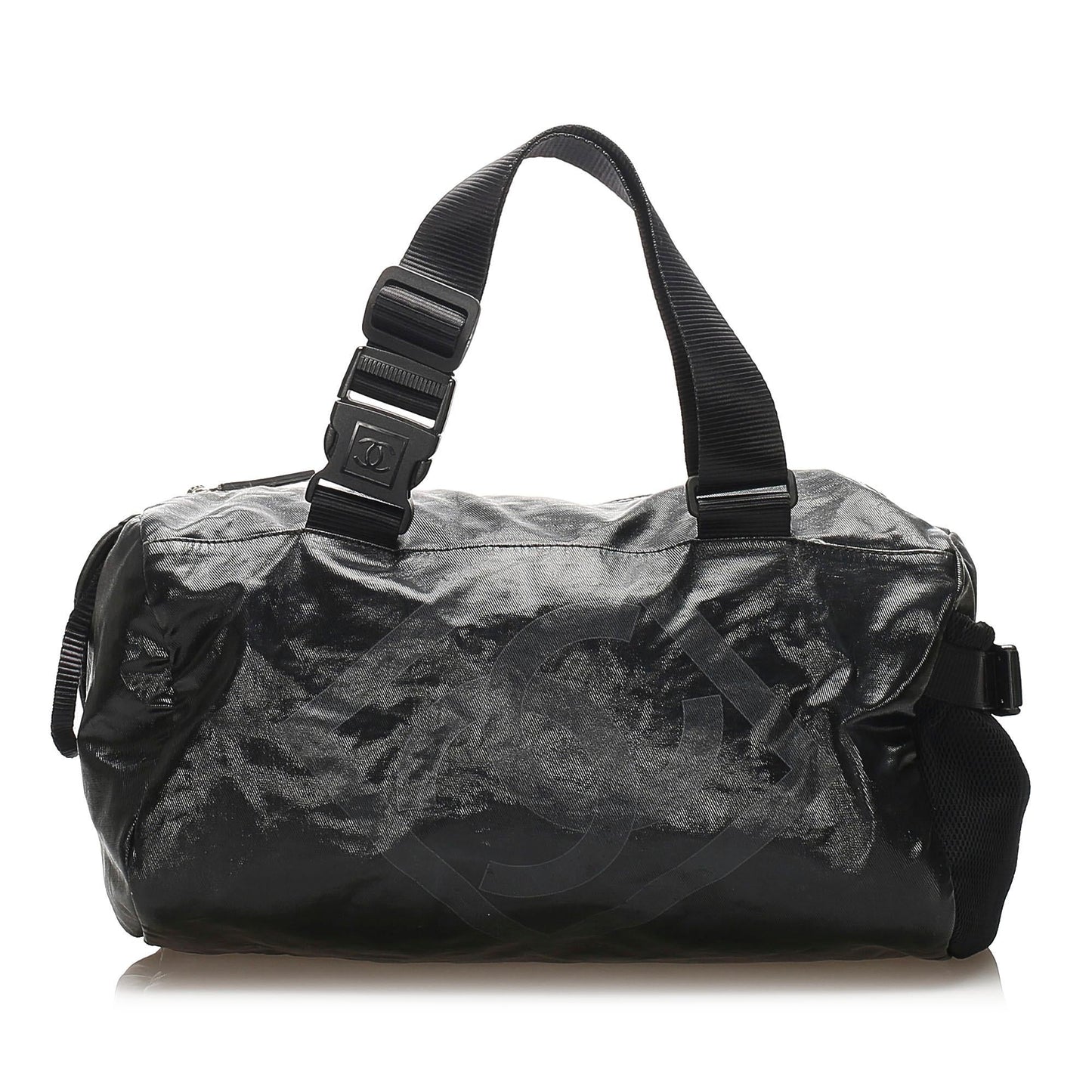 Chanel Sports Line Nylon Duffle SHG Monogram GM Travel Bag