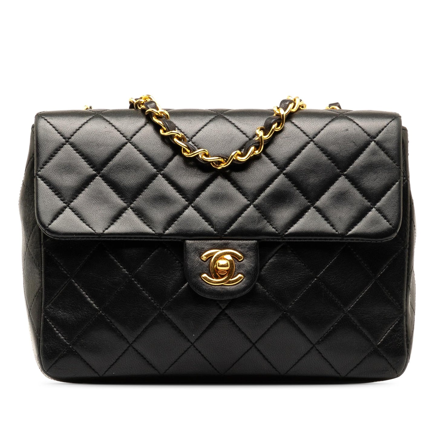 Chanel Square Classic Quilted Lambskin Flap (Shg-Uitkkw) Bag