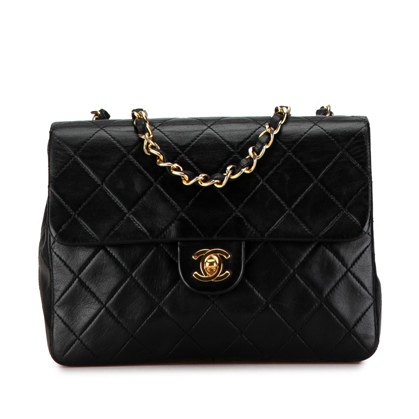 Chanel Square Classic Quilted Lambskin Flap SHG-NCKAmV Handbag