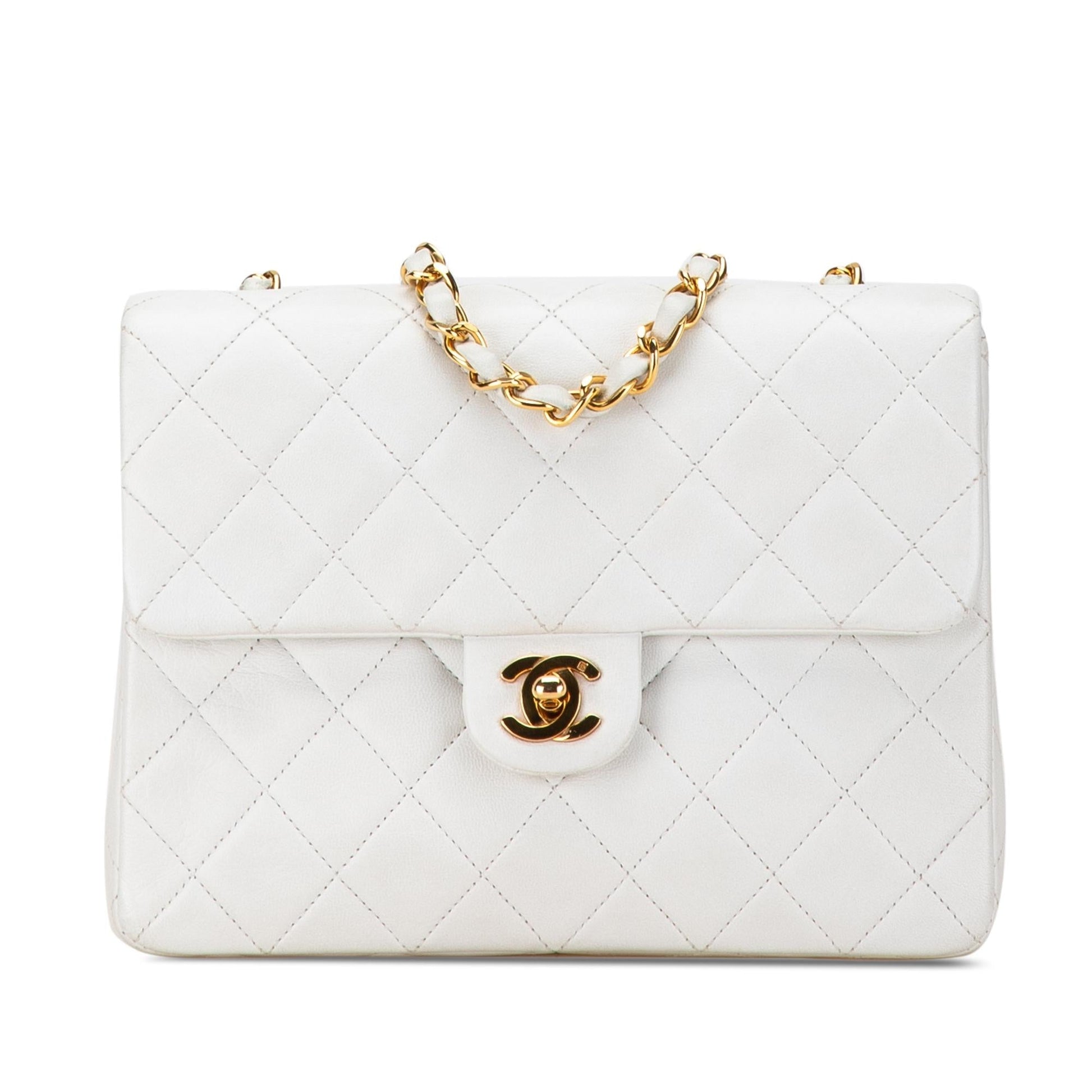 Chanel Square Classic Quilted Lambskin Flap SHG-iqwoWK Handbag