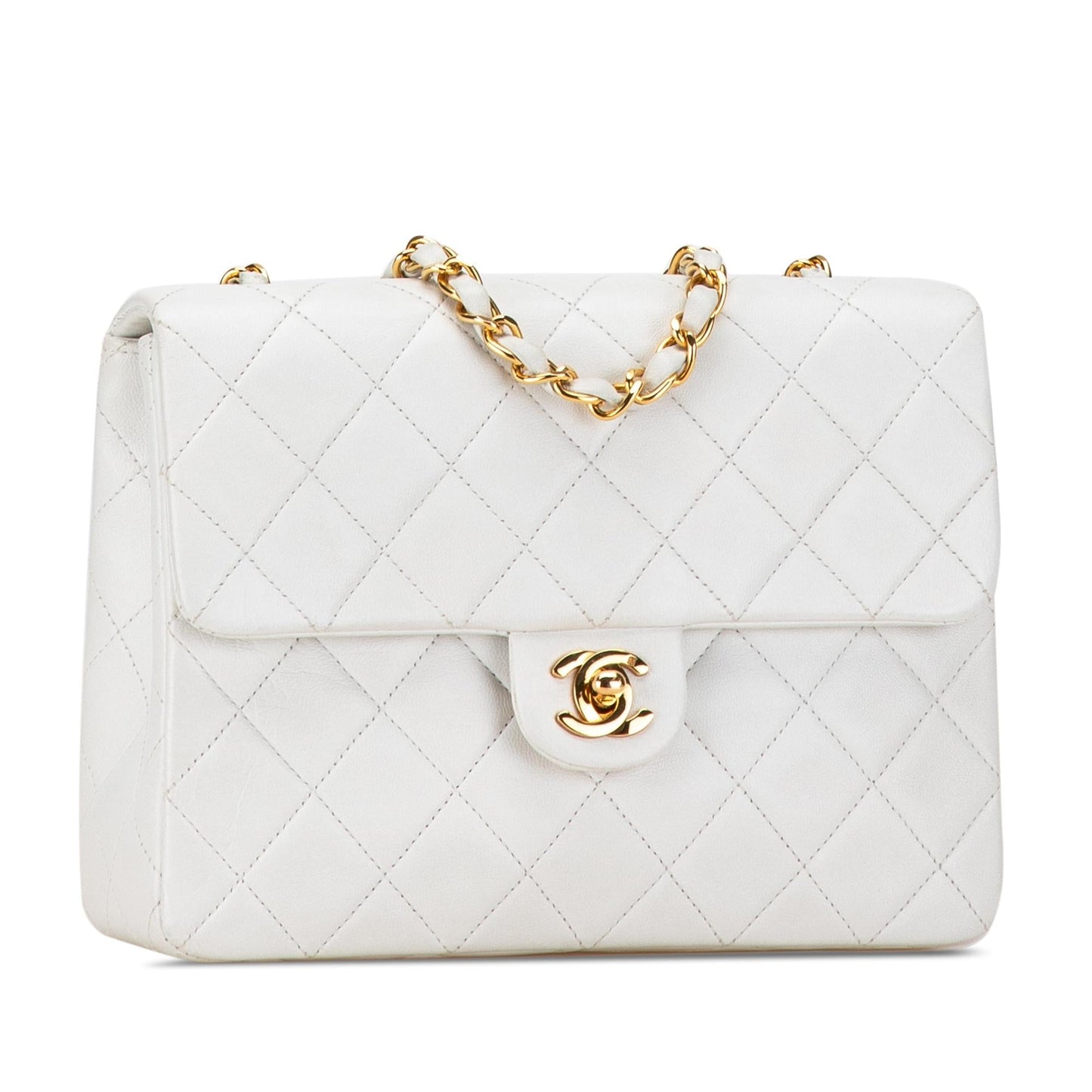 Chanel Square Classic Quilted Lambskin Flap SHG-iqwoWK Handbag