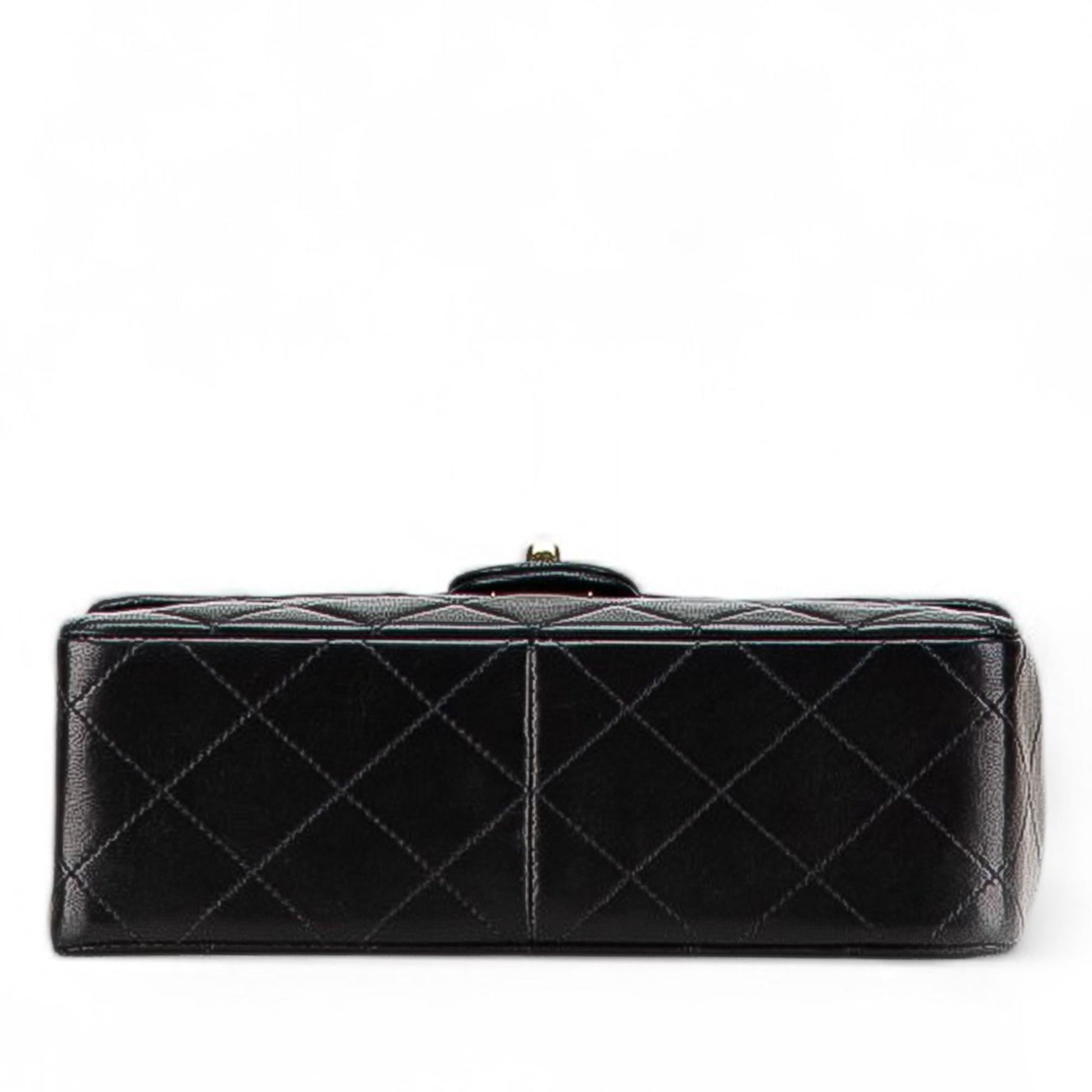 Chanel Square Quilted Lambskin Single Flap Handbag