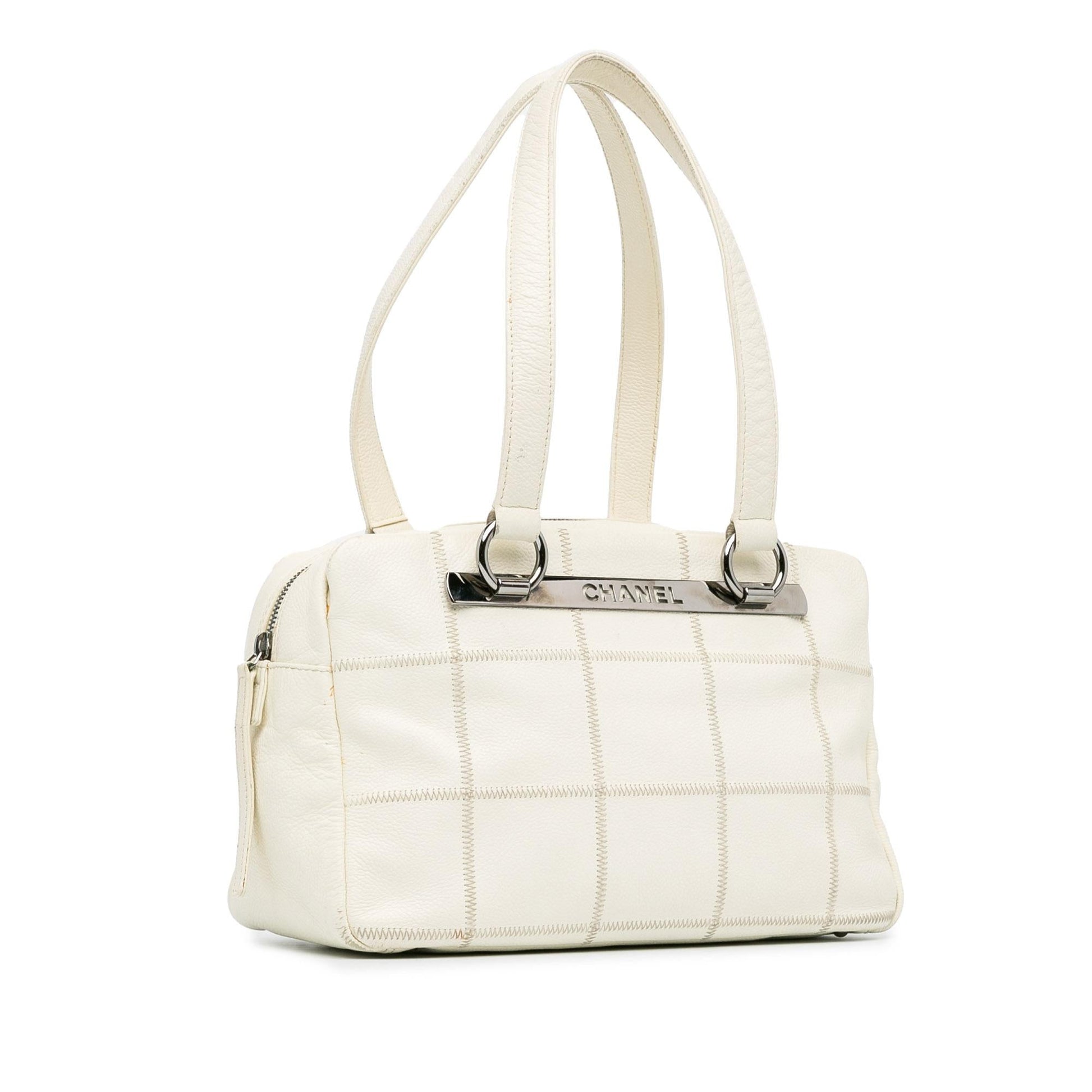 Chanel Square Stitch LAX Bowler Handbag