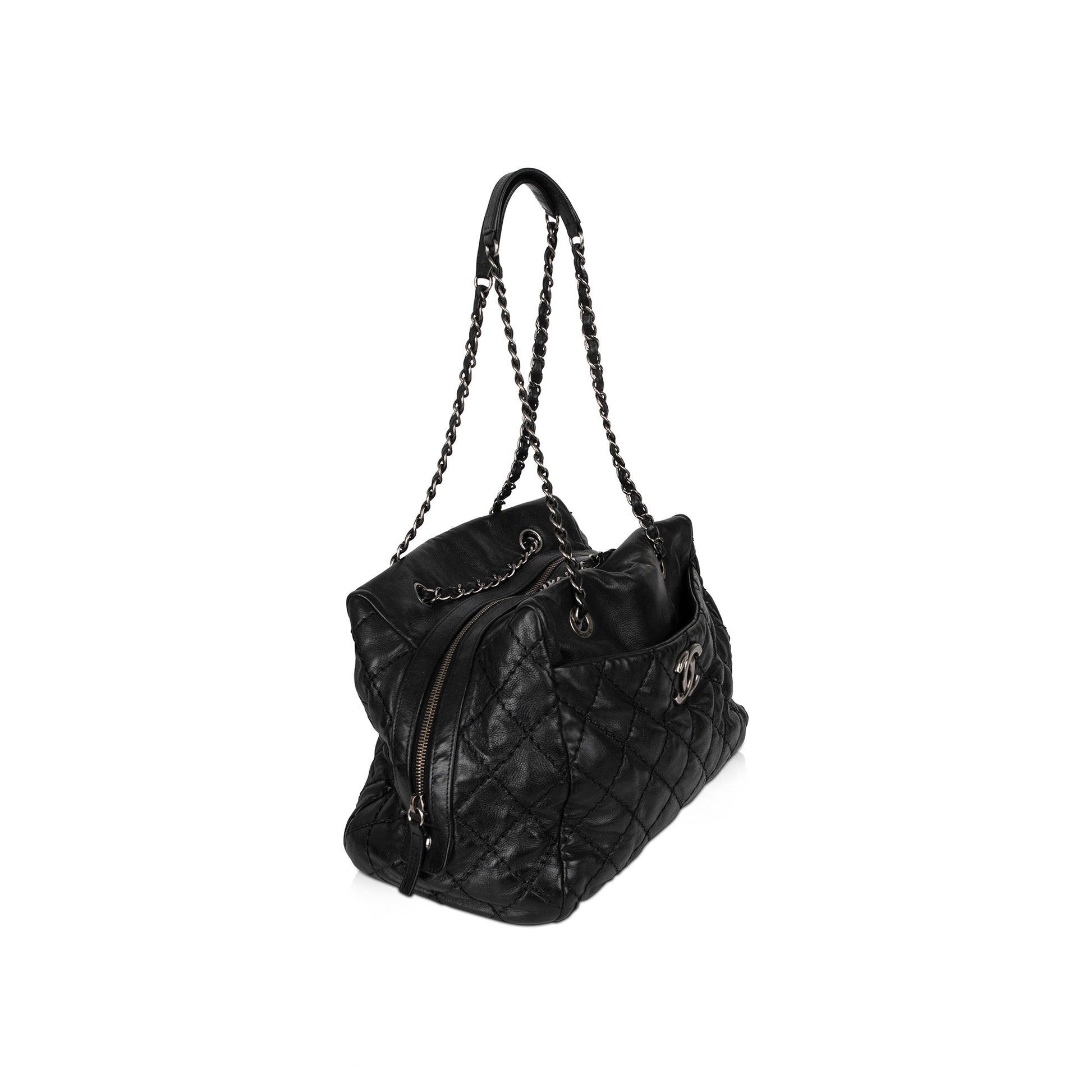 Chanel Stitch It Bowler Travel Bag