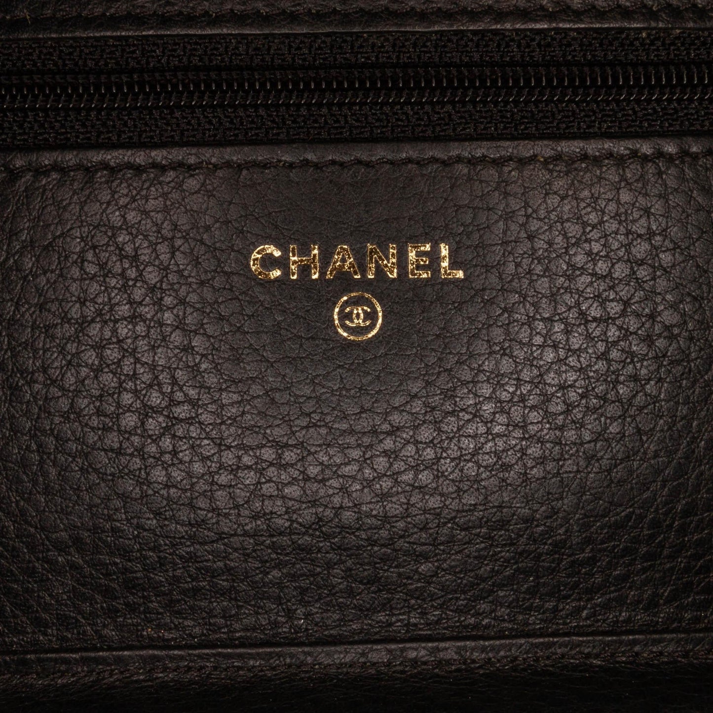 Chanel Studded on Leather Wallet Case