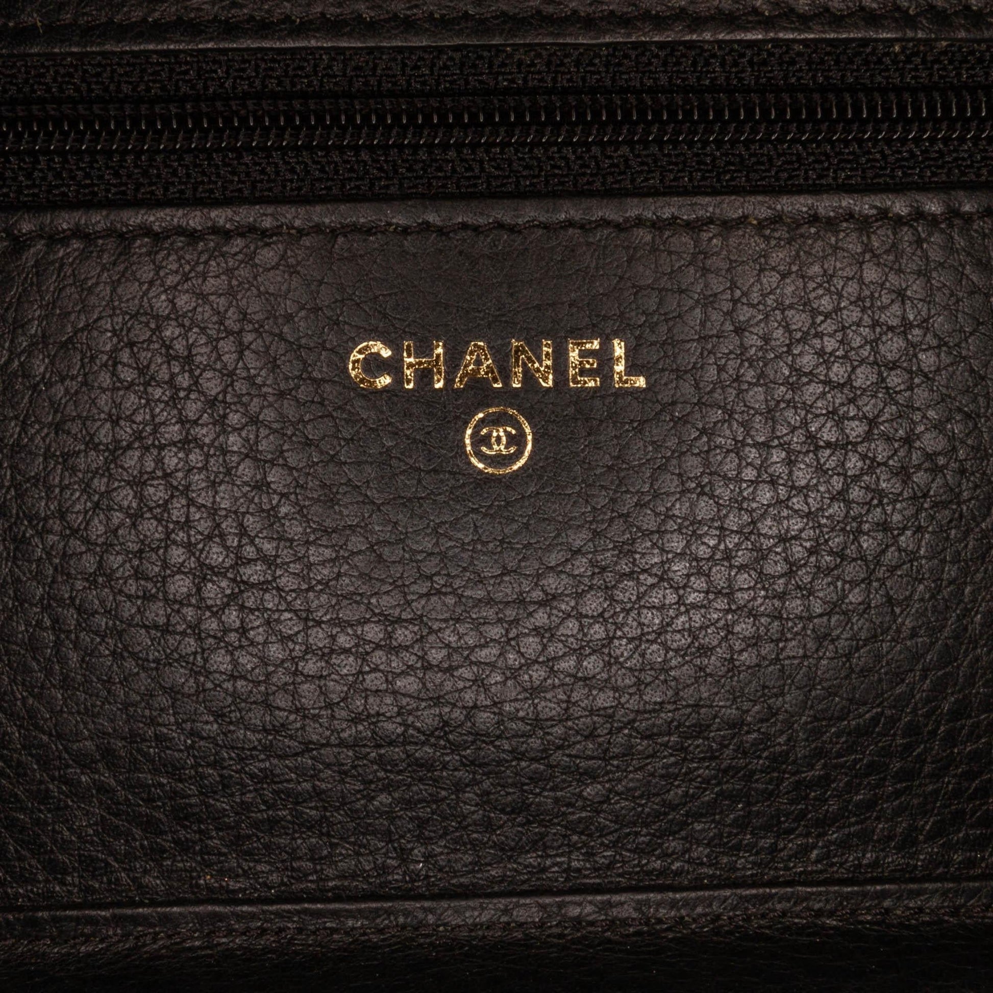 Chanel Studded on Leather Wallet Case