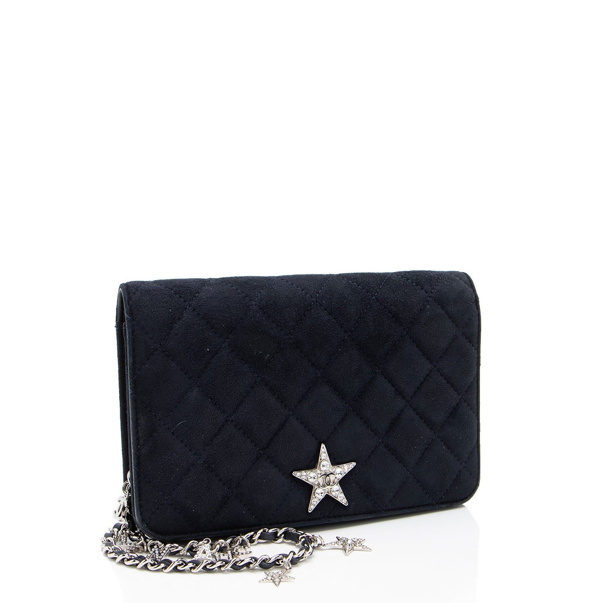 Chanel Suede Cocostellar Wallet on Chain (SHF-L5SPDP)