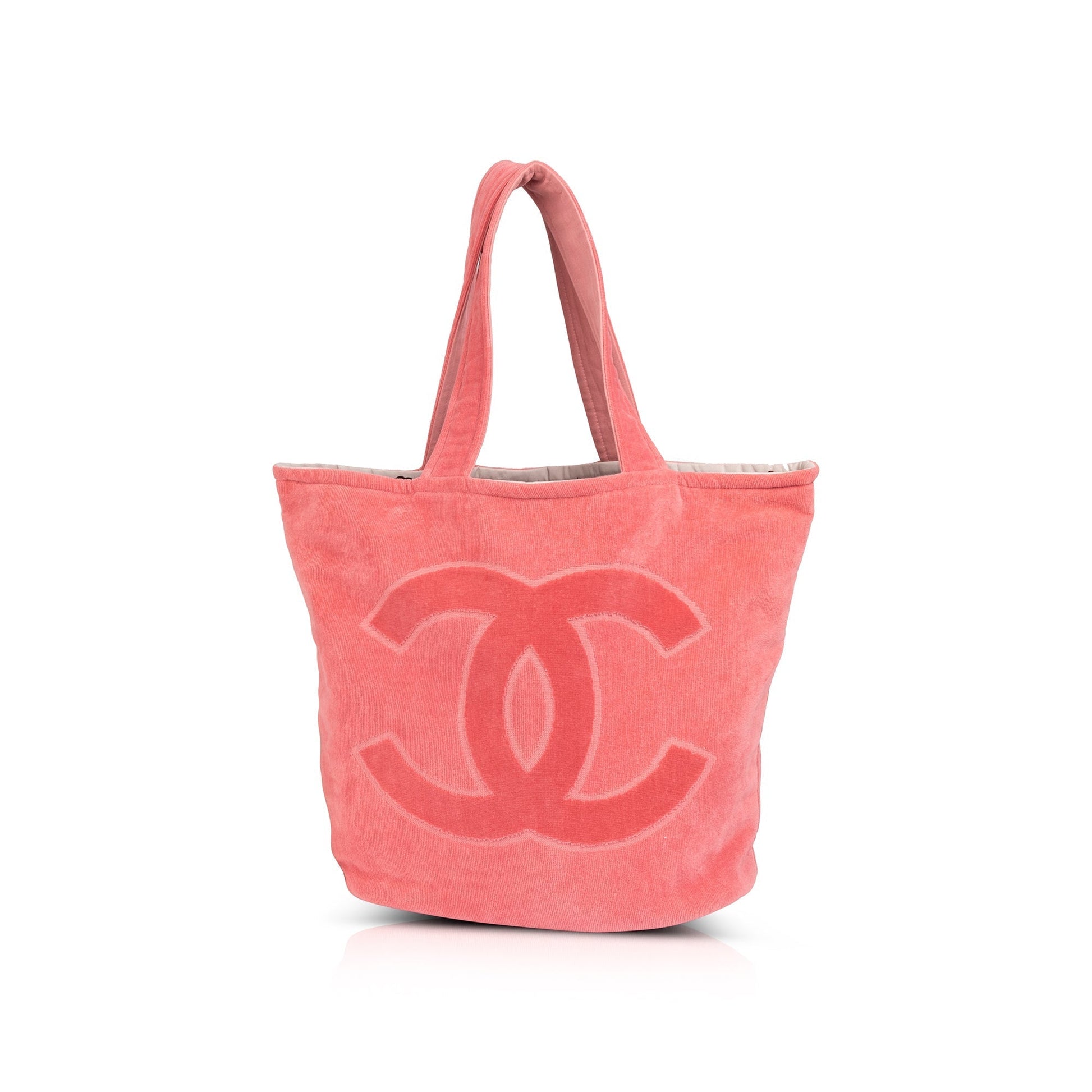 Chanel Terry Cloth Beach Pochette Travel Bag