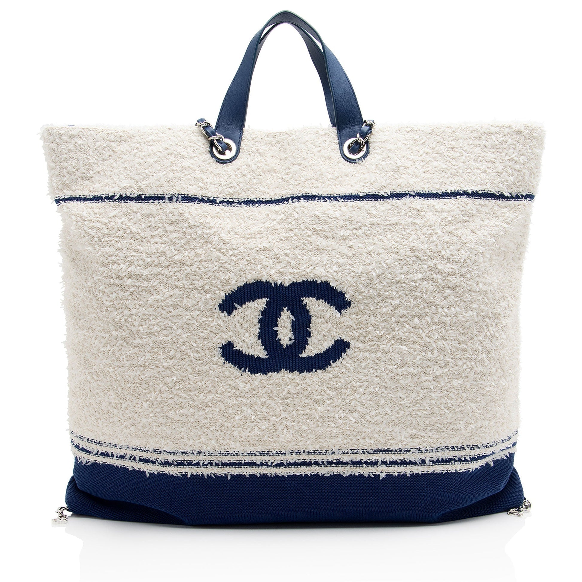 Chanel Terry Cloth Deauville BIarritz Tote Bag