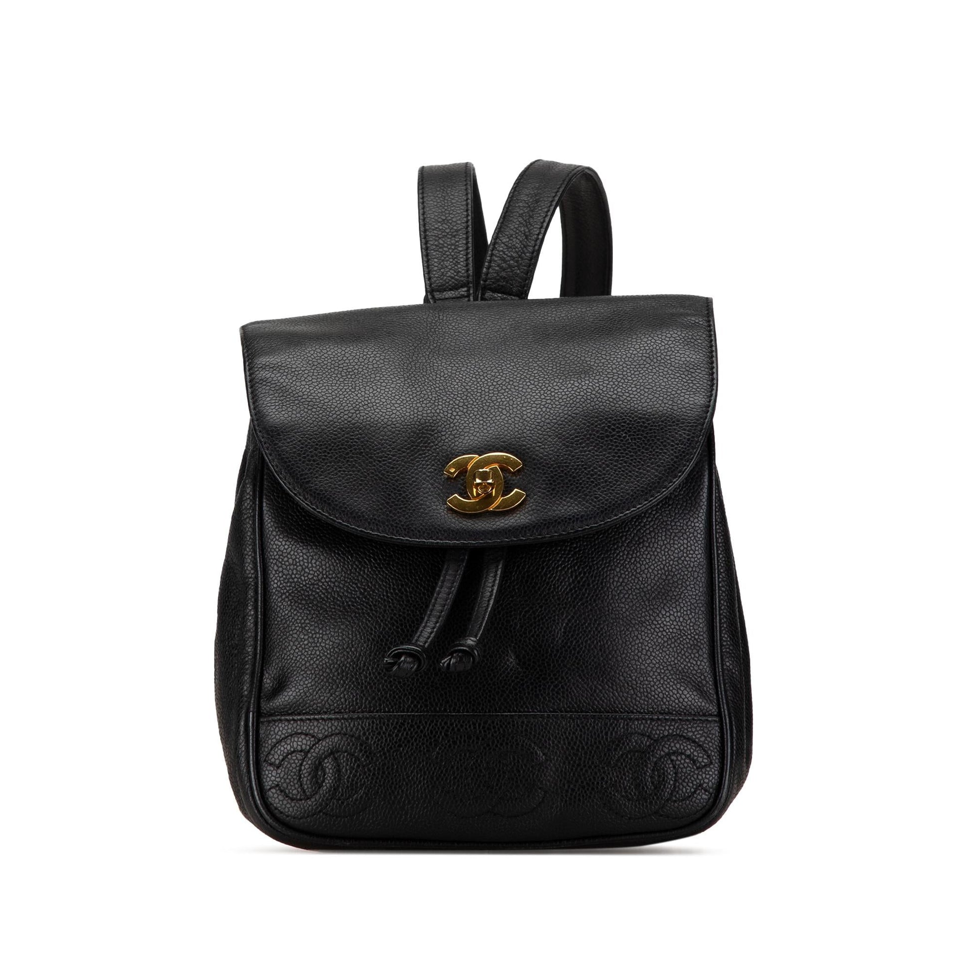 Chanel Triple CC Caviar Backpack SHG-tGYTGh
