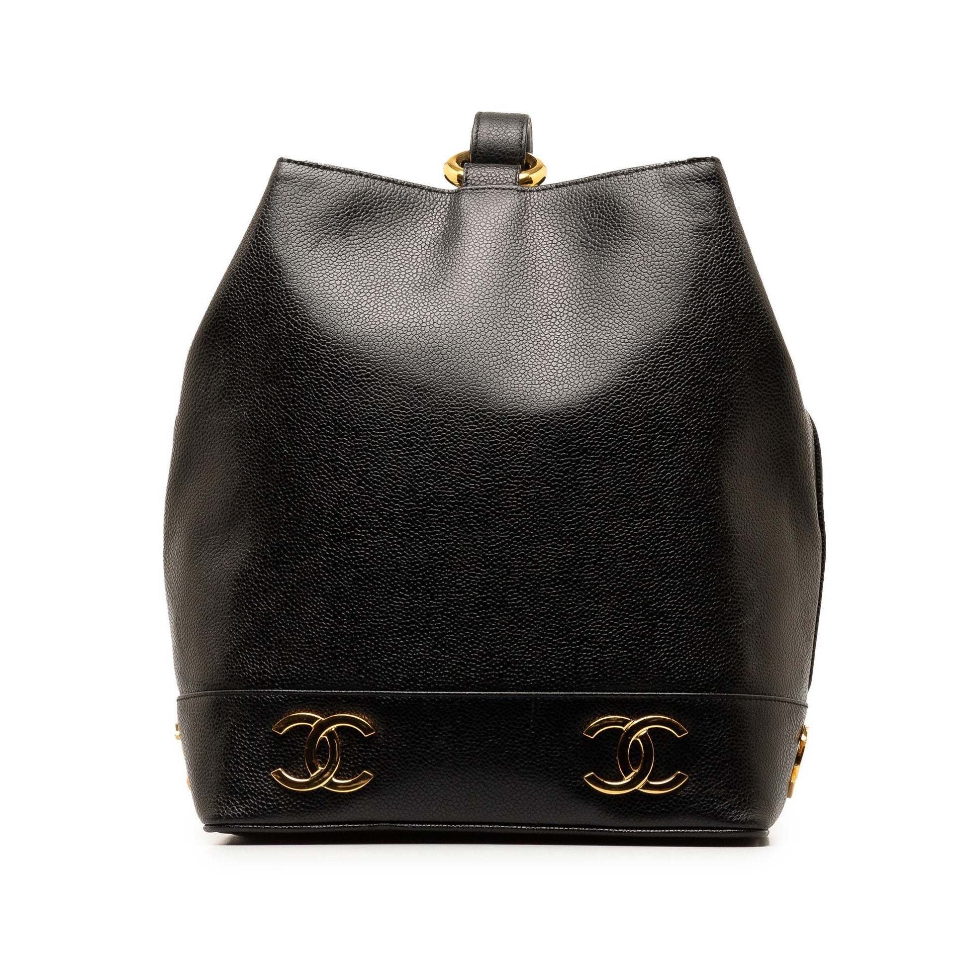 Chanel Triple CC Caviar Bucket SHG-0EOeEv Bucket Bag