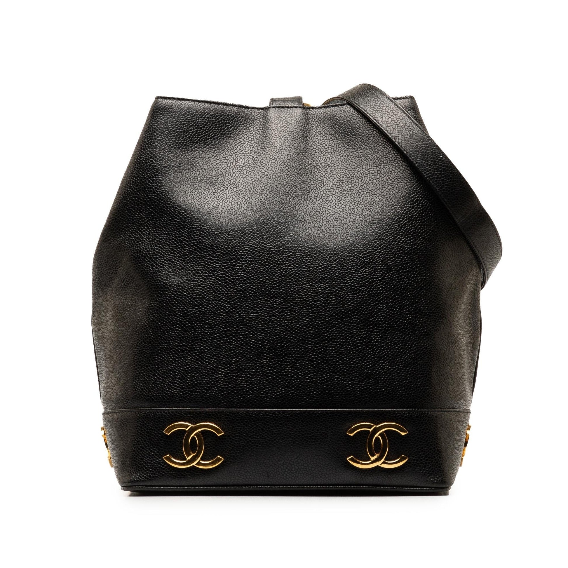 Chanel Triple CC Caviar Bucket SHG-0EOeEv Bucket Bag