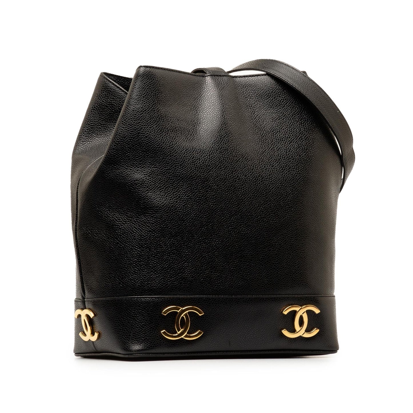 Chanel Triple CC Caviar Bucket SHG-0EOeEv Bucket Bag