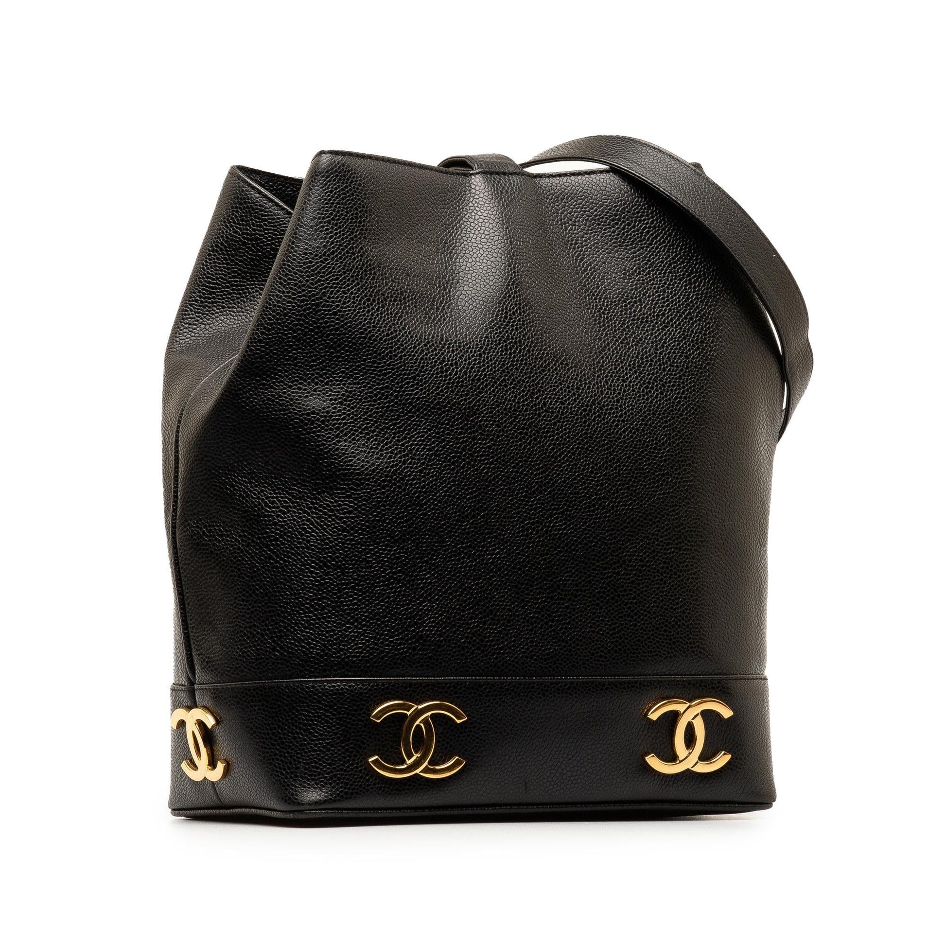 Chanel Triple CC Caviar Bucket SHG-0EOeEv Bucket Bag