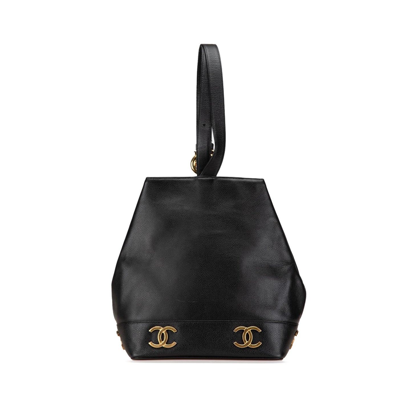 Chanel Triple CC Caviar Bucket Bag