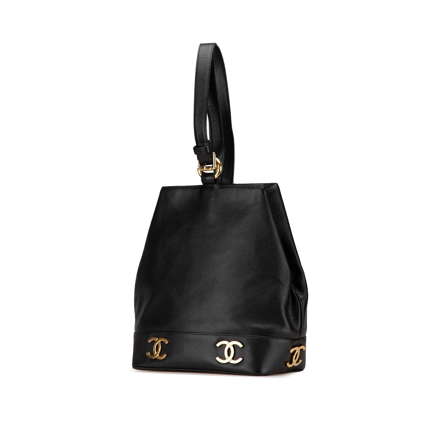 Chanel Triple CC Caviar Bucket Bag