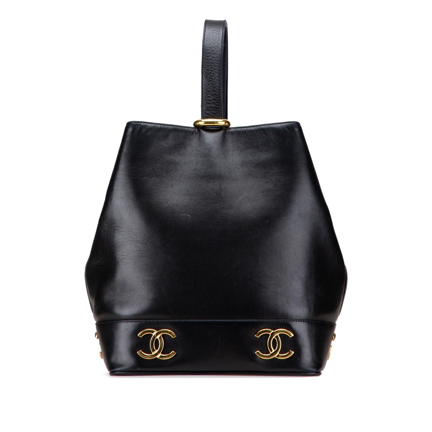 Chanel Triple CC Lambskin Bucket Bag