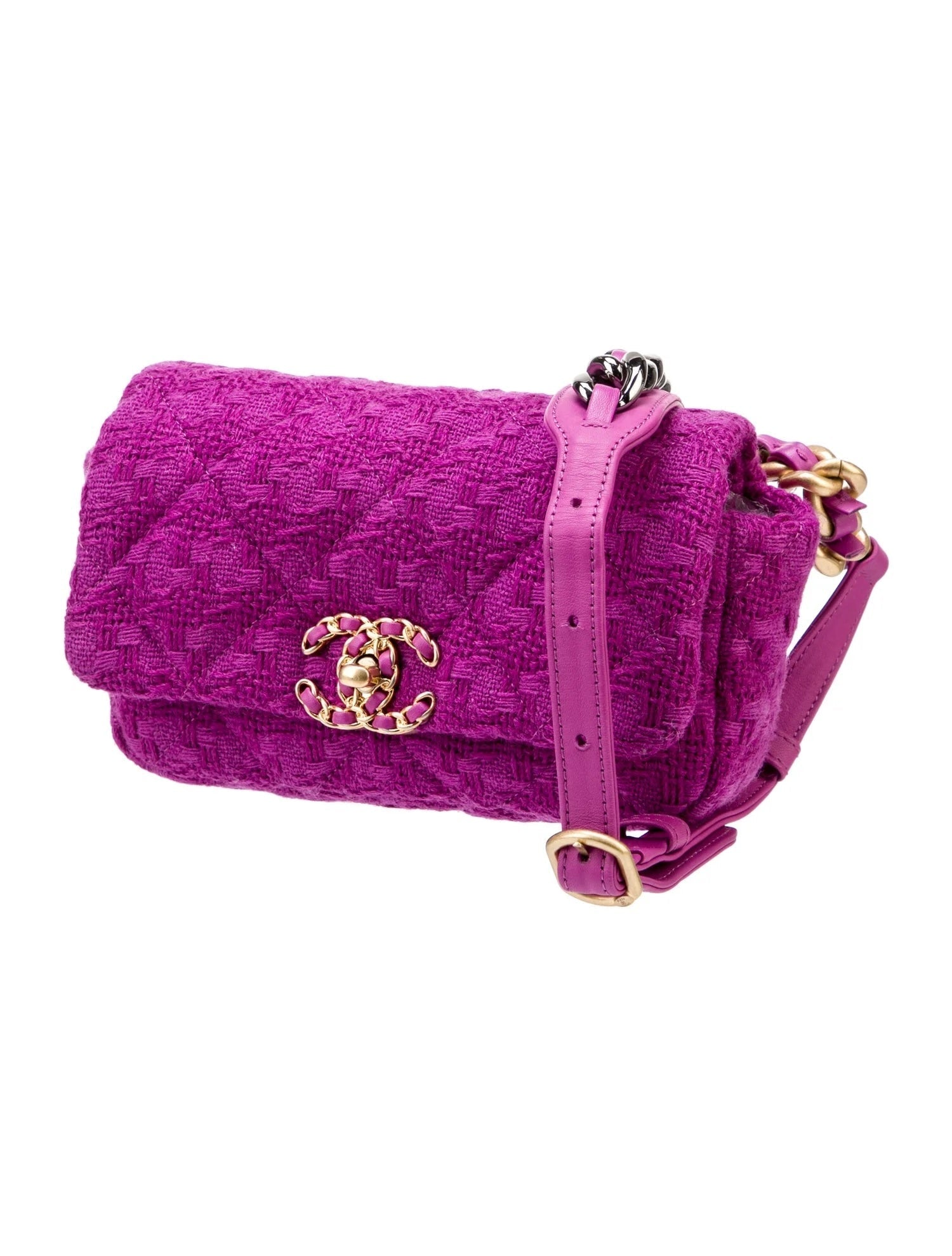 Chanel 19 QUILTED TWEED BELT