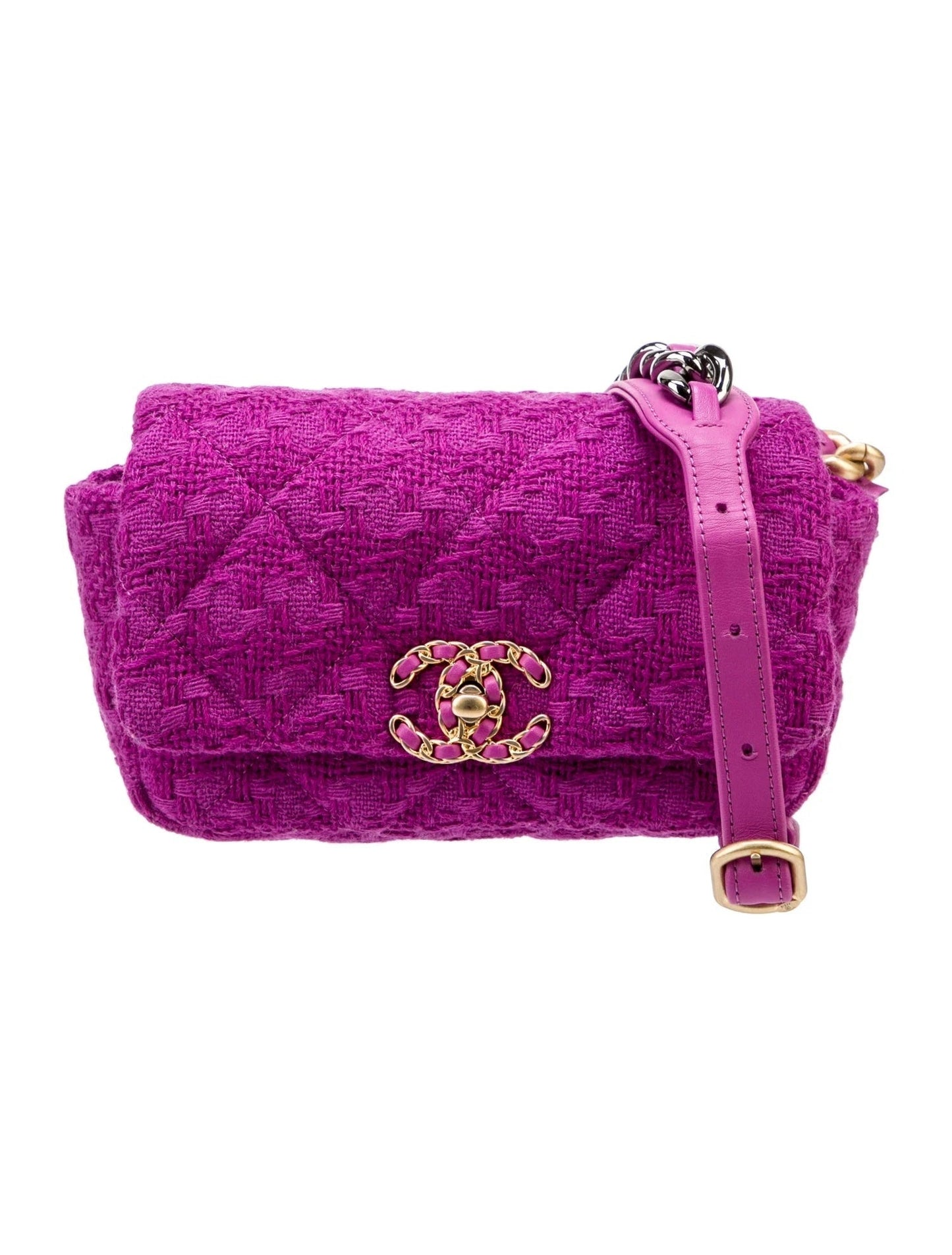 Chanel 19 QUILTED TWEED BELT