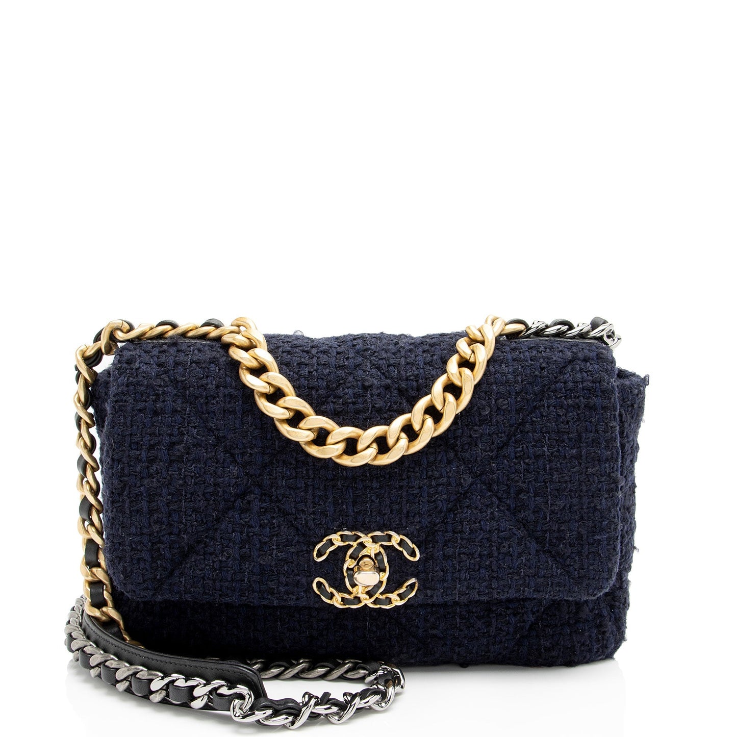 Chanel Tweed 19 Flap Shoulder Bag