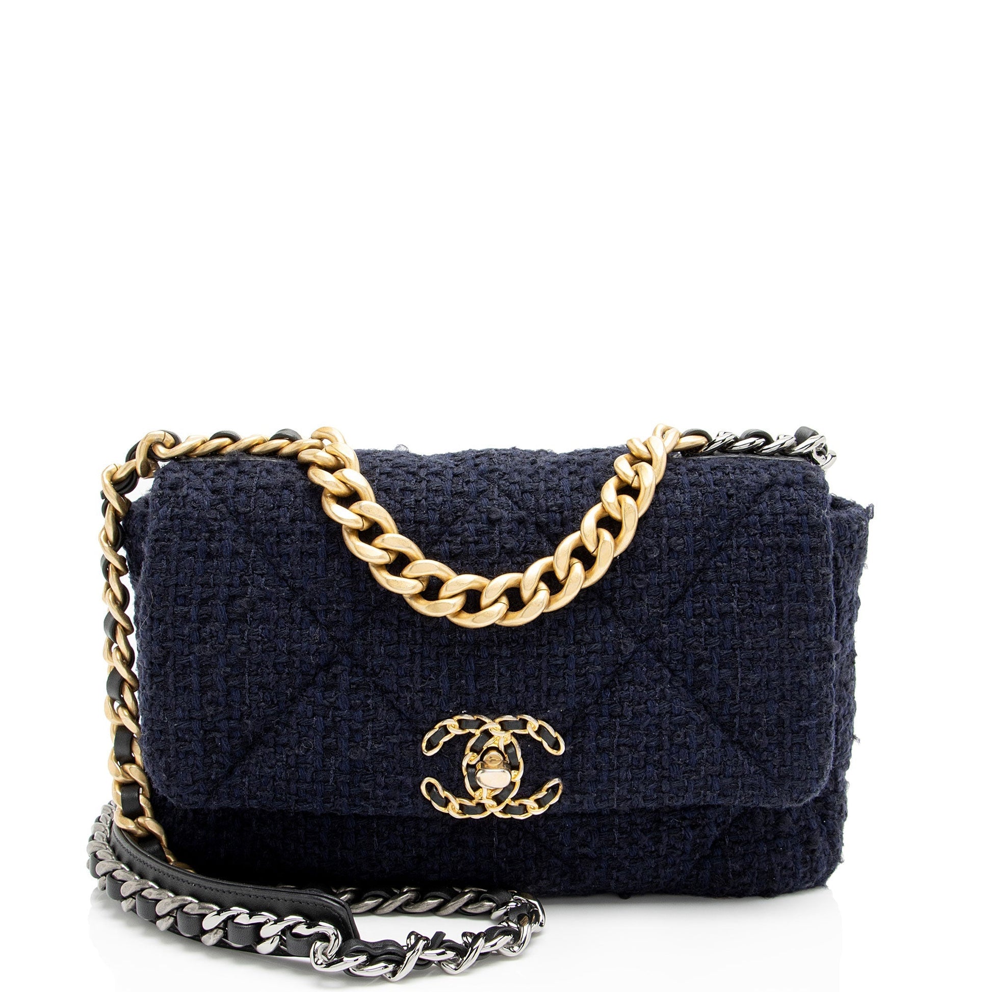 Chanel Tweed 19 Flap Shoulder Bag