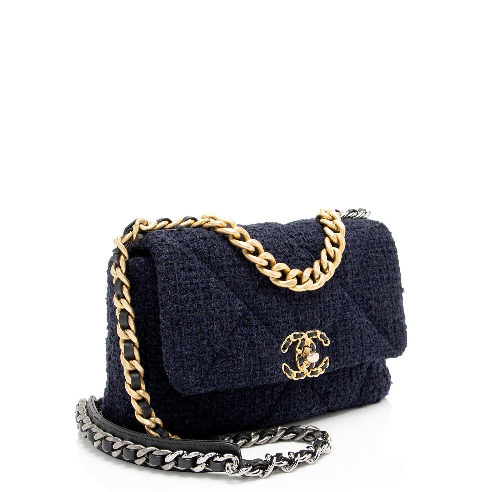 Chanel Tweed 19 Flap Shoulder Bag