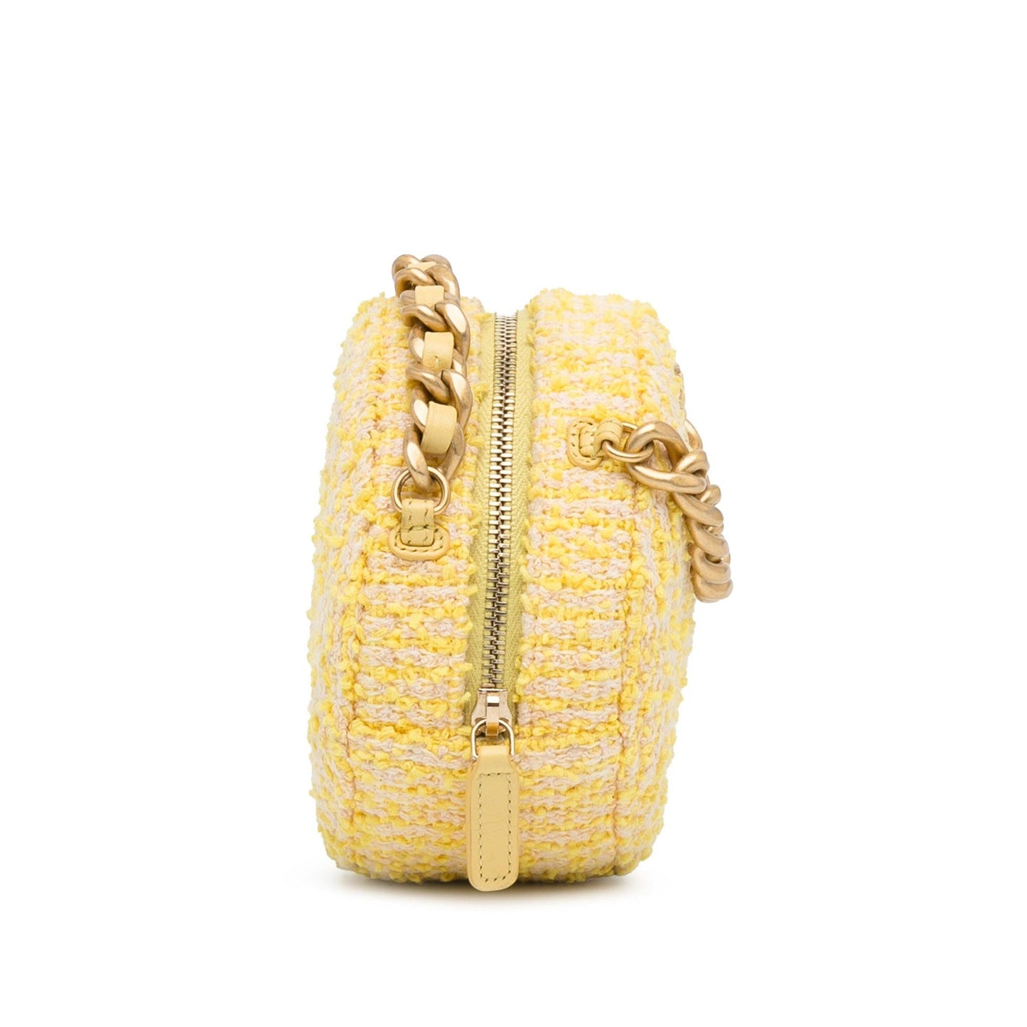 Chanel Tweed 19 Round SHG-9fV90G Clutch Bag