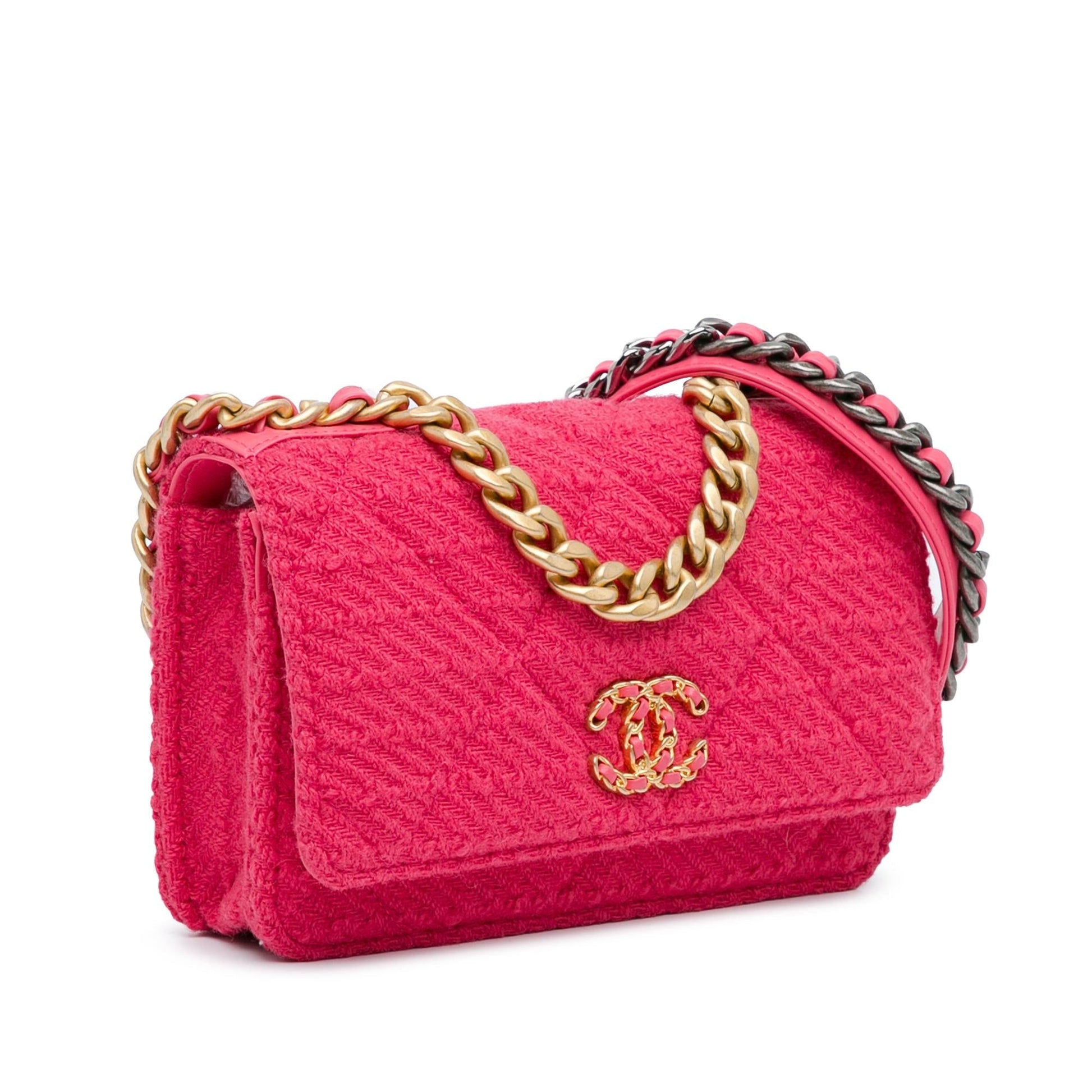 Chanel Tweed 19 On SHG-foUaPL Wallet Case
