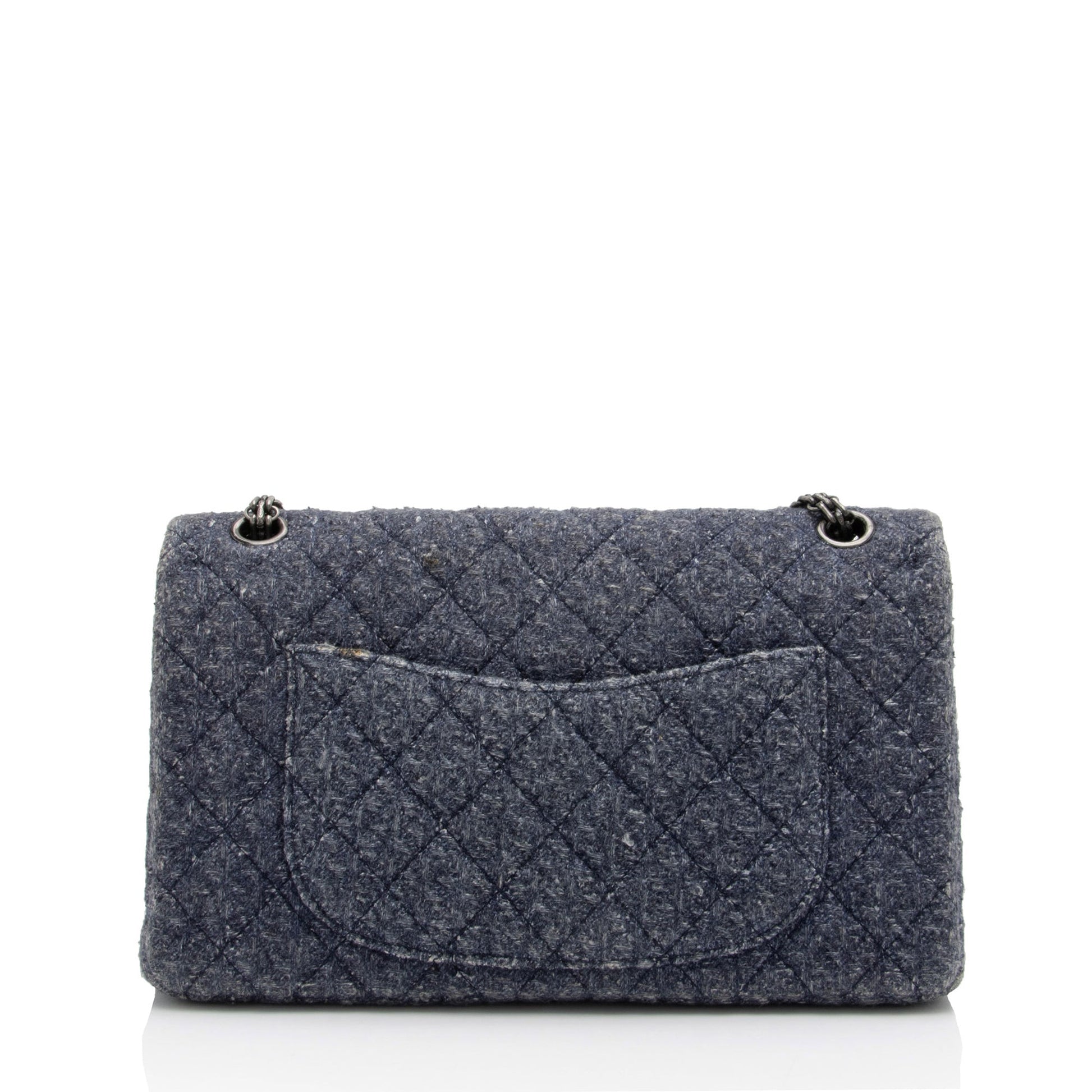 Chanel Tweed 2.55 Reissue 226 Double Flap Shoulder Bag