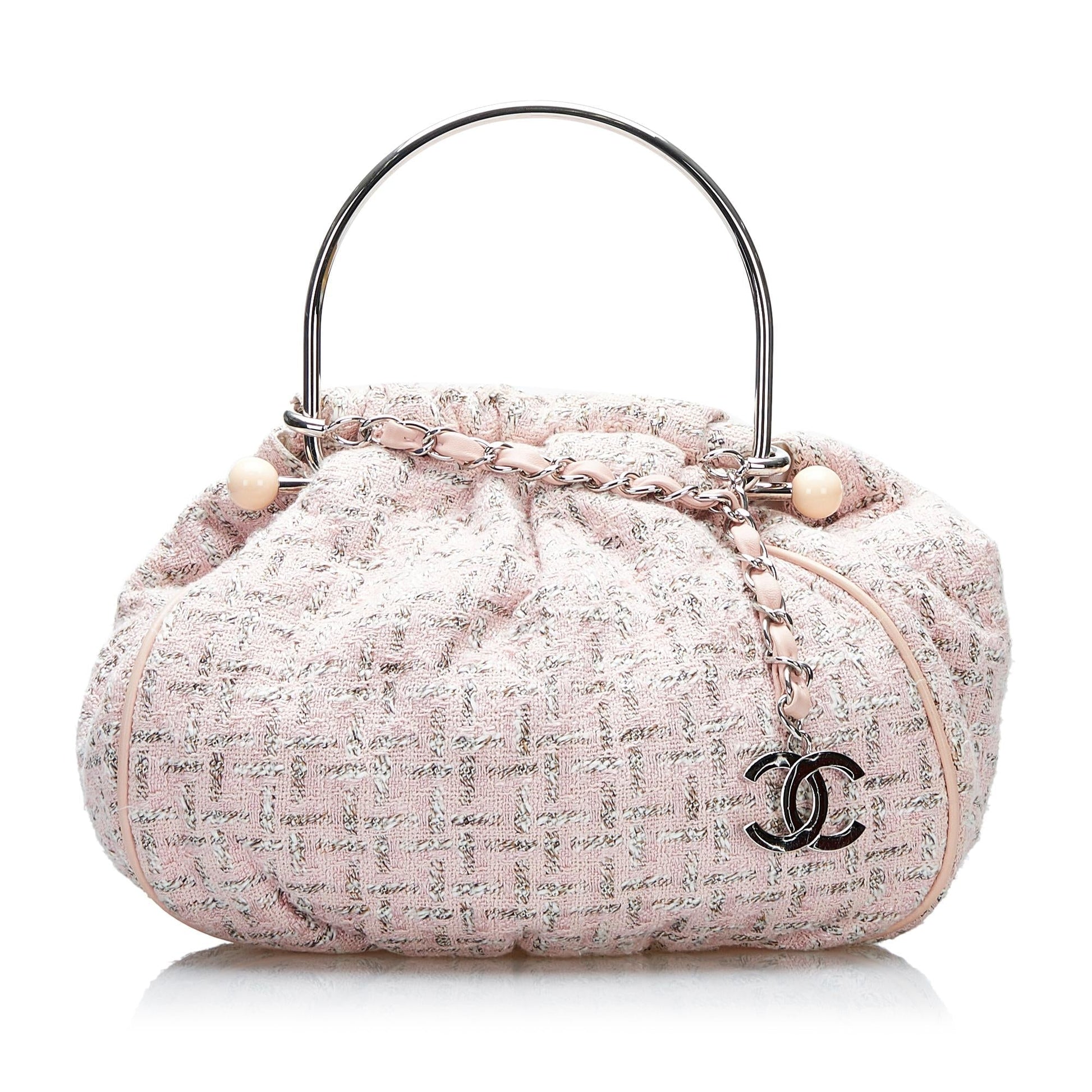 Chanel Tweed Boucle Knitting SHG-pvDzjY Handbag