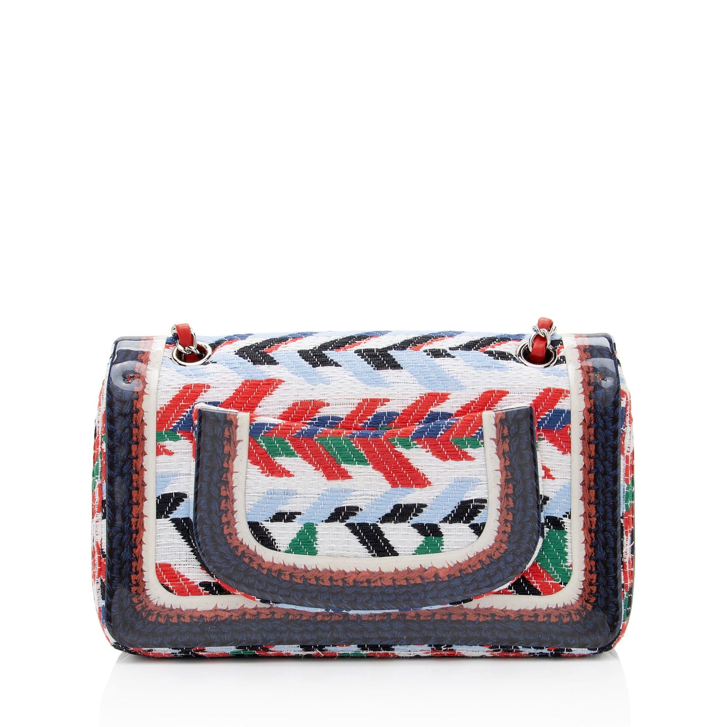 Chanel Tweed Braided Classic Double Flap SHF-Mow7cj Shoulder Bag