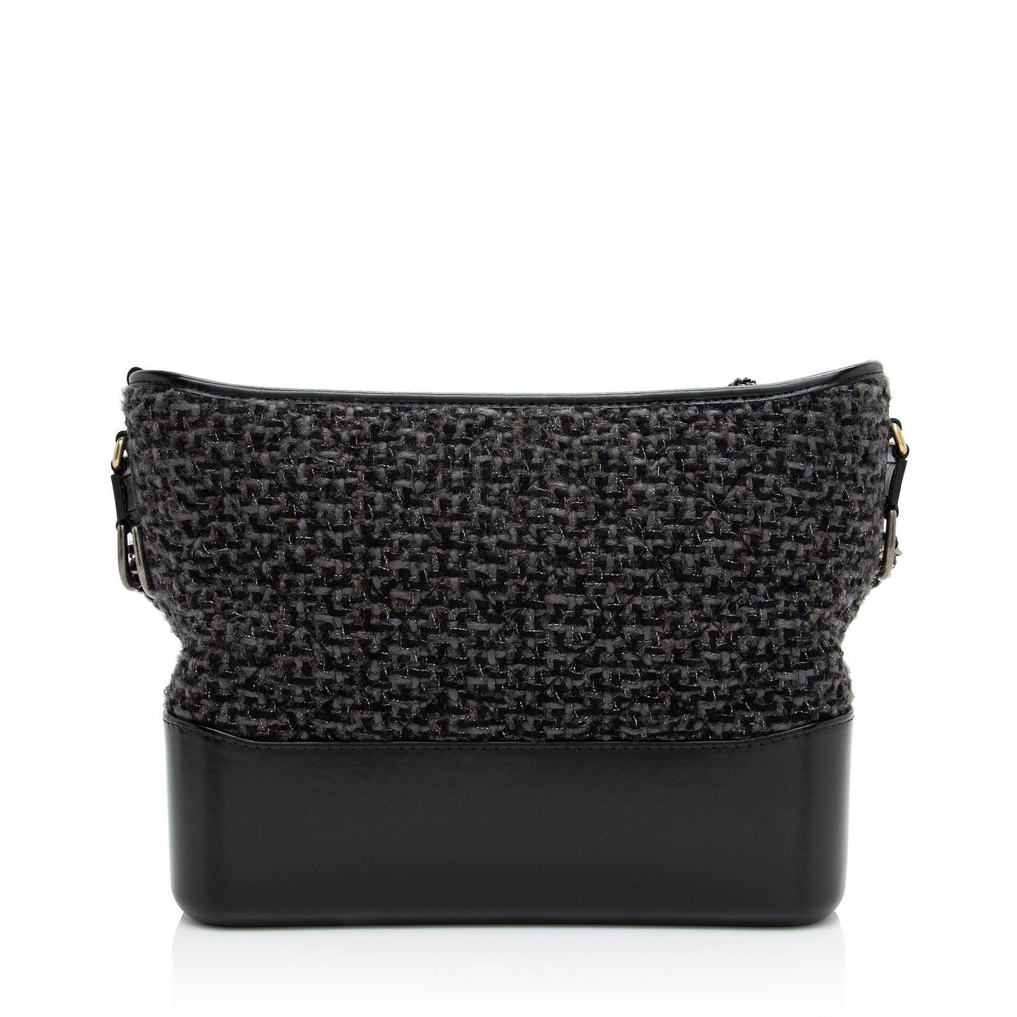 Chanel Tweed Calfskin Gabrielle Hobo Shoulder Bag