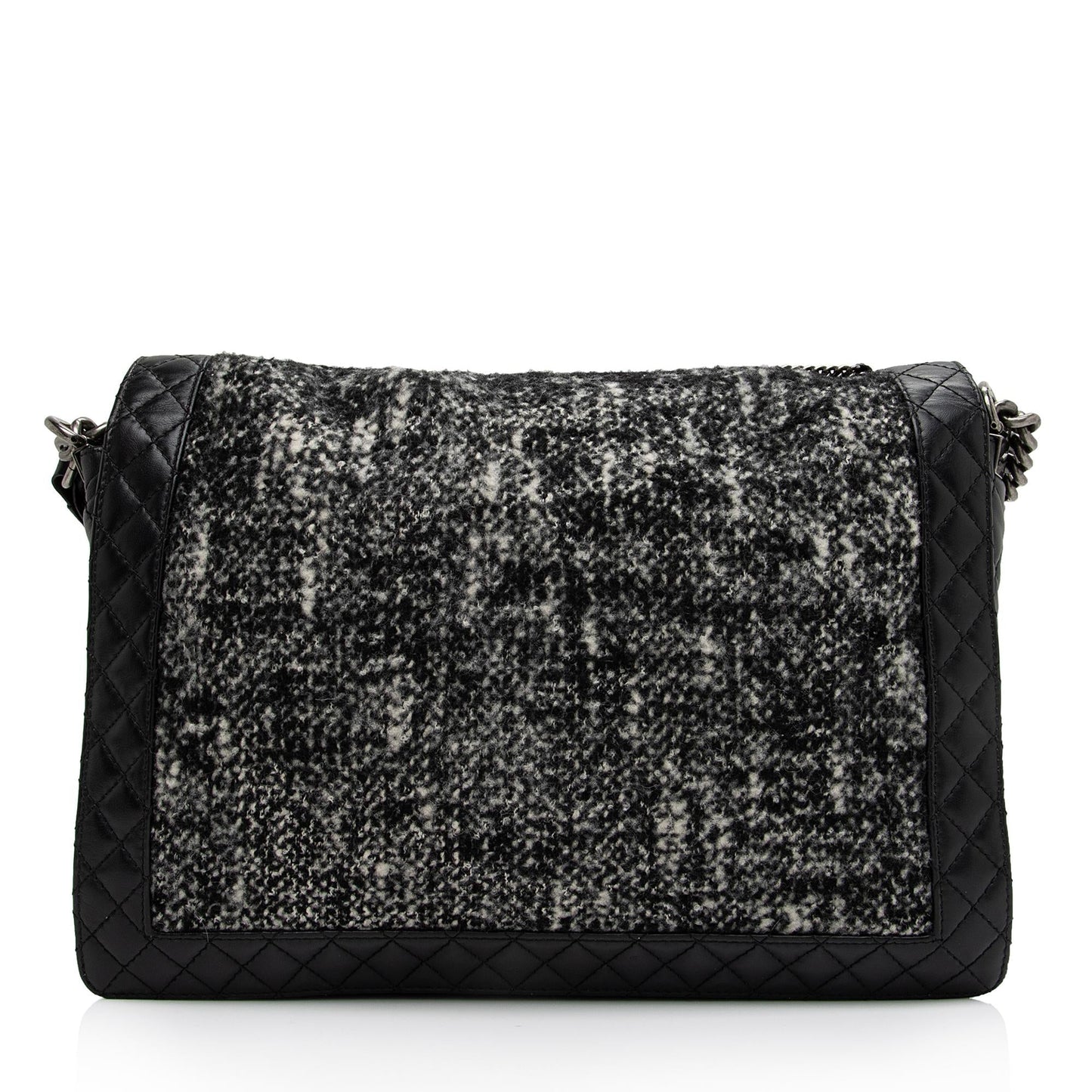 Chanel Tweed Calfskin Paris Dallas Enchained Boy Handbag