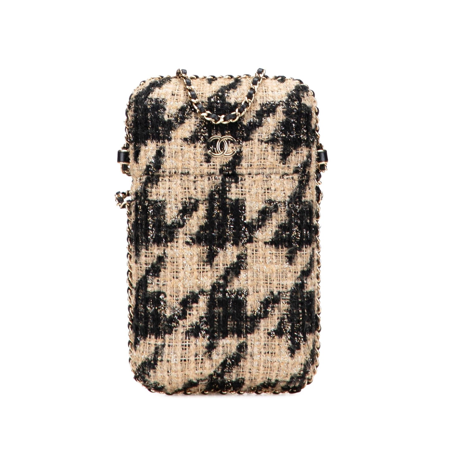 Chanel Tweed Around Phone Holder Handbag