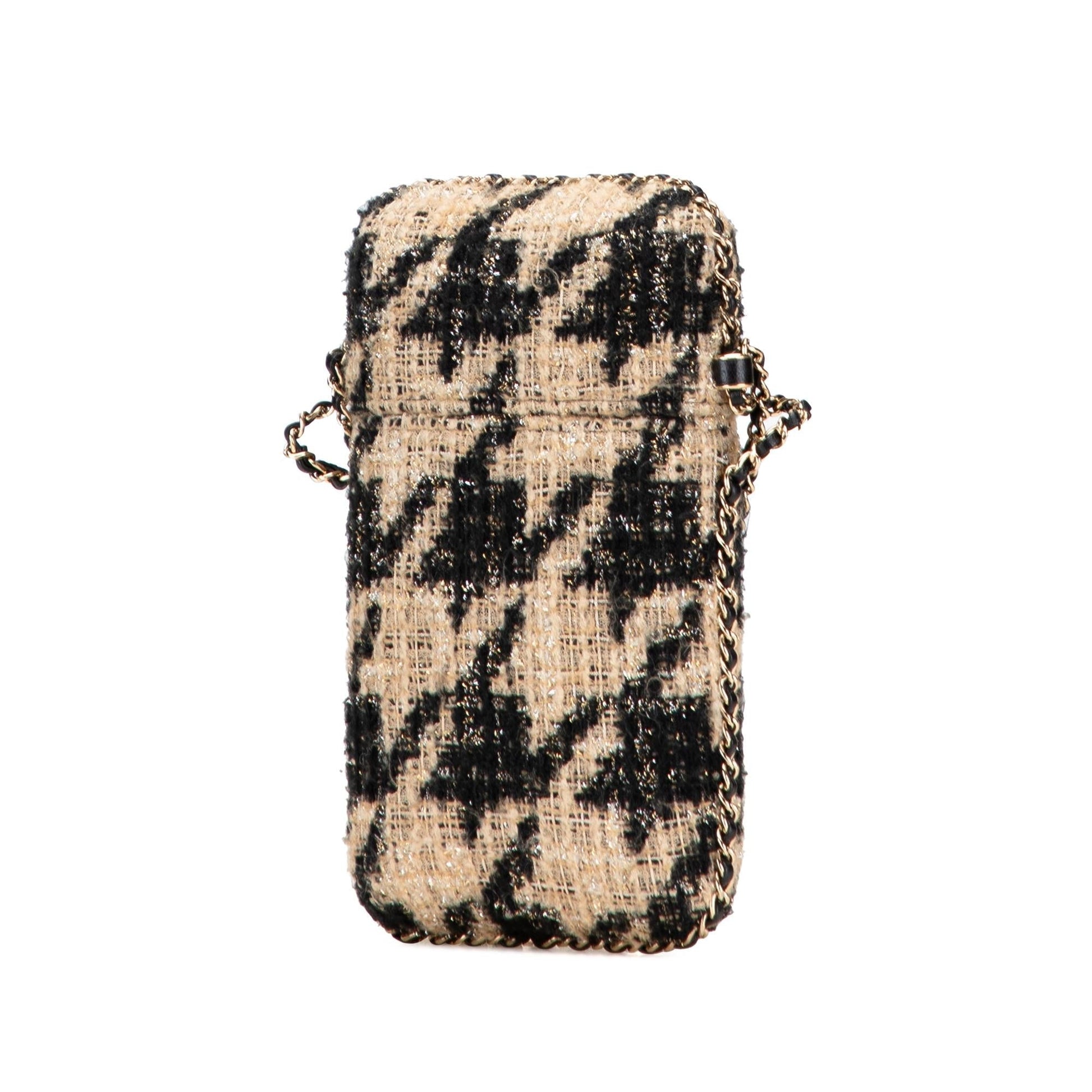 Chanel Tweed Around Phone Holder Handbag