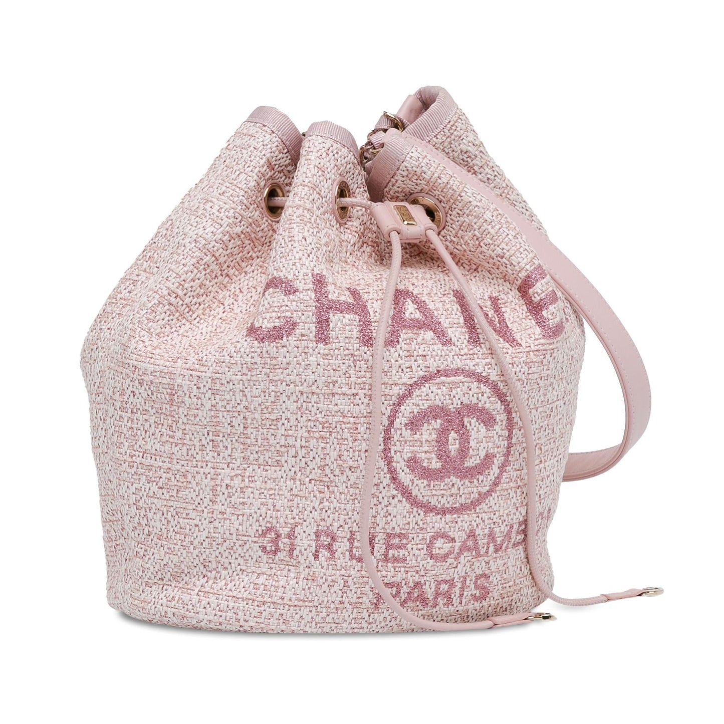 Chanel Tweed Deauville Drawstring Bucket SHG-2B1zbV Jewelry