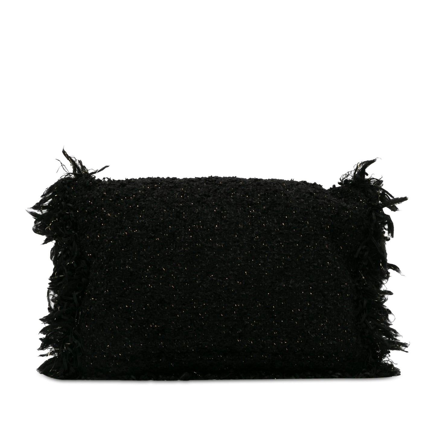 Chanel Tweed Fringe Paris Cosmopolite Clutch (SHG-ZGXyrX)