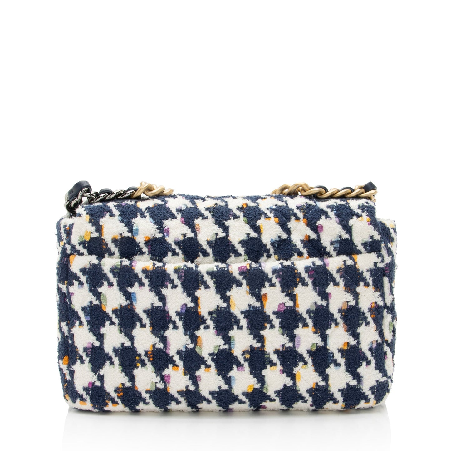 Chanel Tweed Houndstooth 19 Flap Shoulder Bag