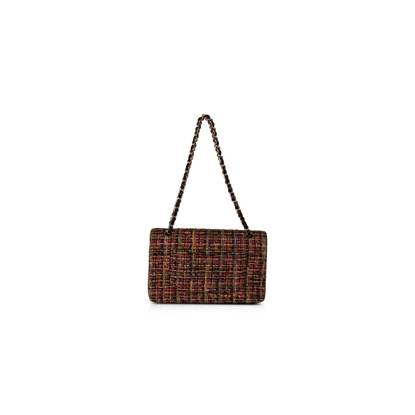 Chanel Tweed Classic Double Flap Travel Bag