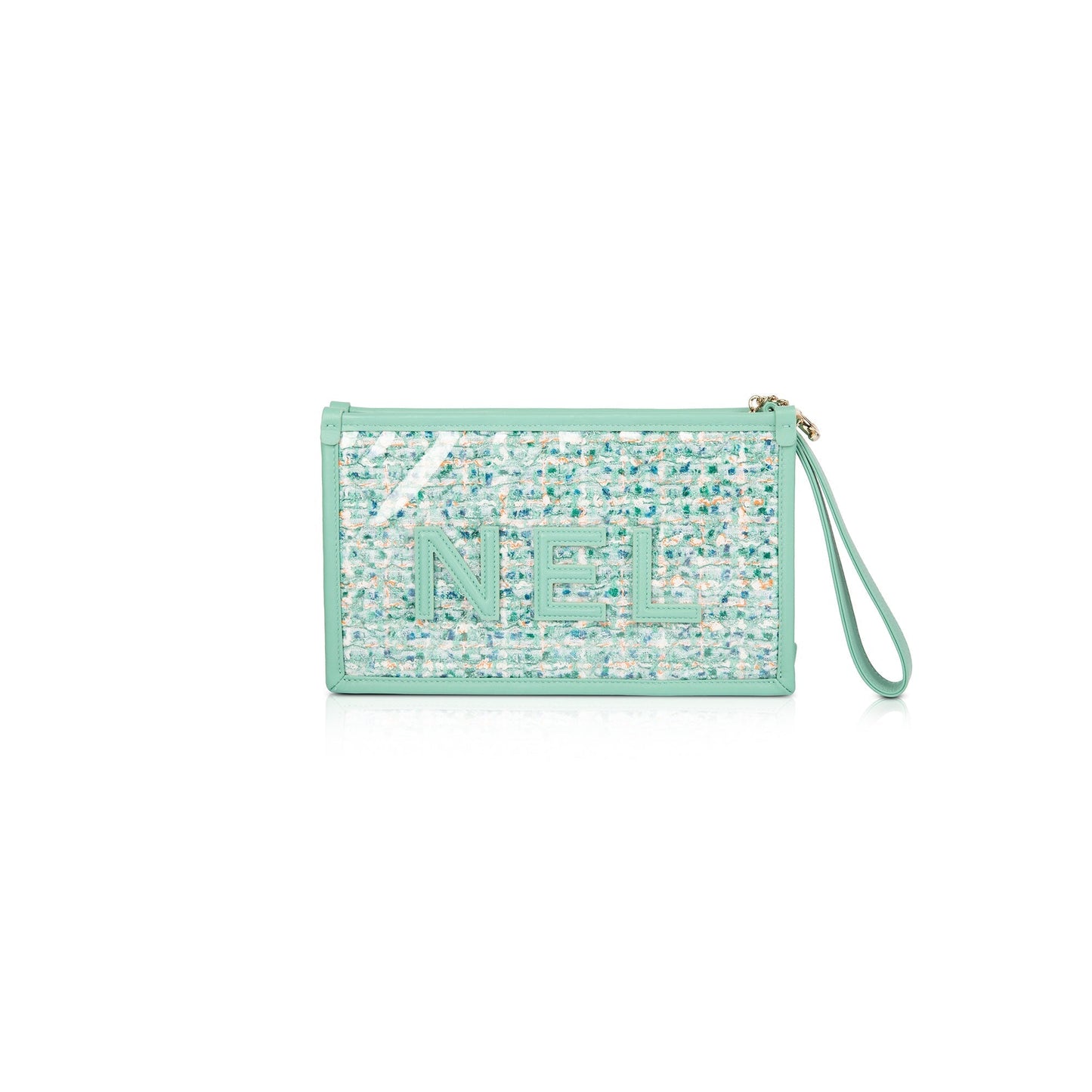 Chanel Tweed PVC Logo Travel Bag