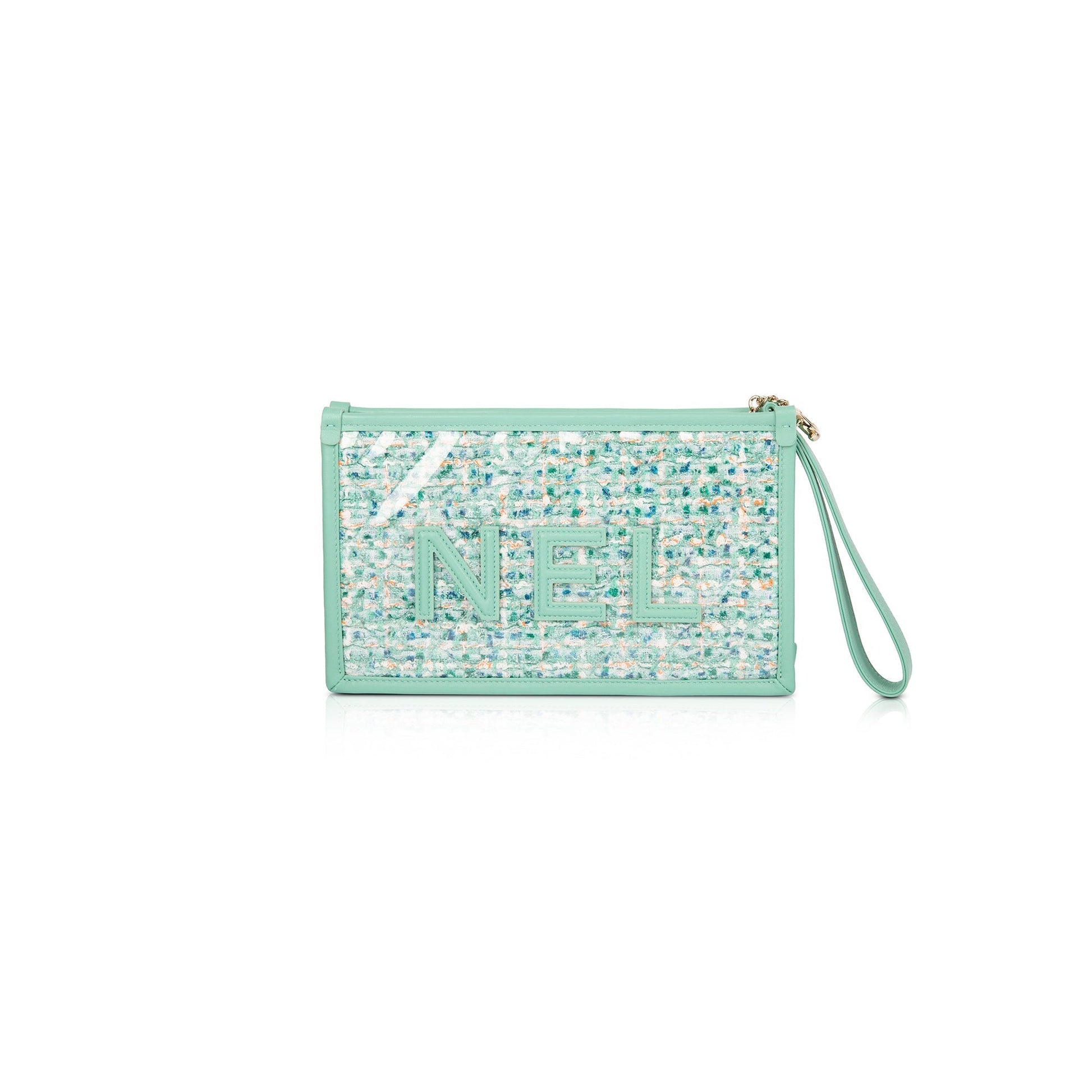 Chanel Tweed PVC Logo Travel Bag