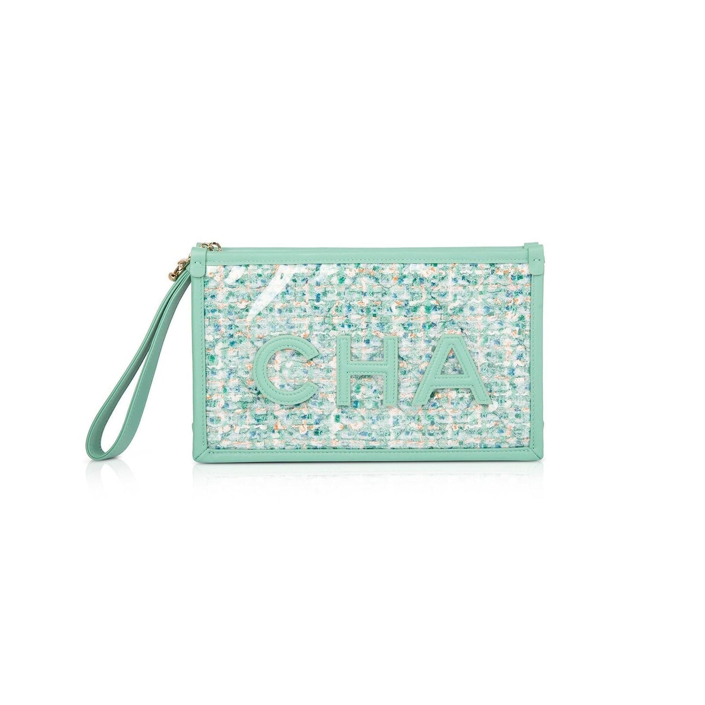 Chanel Tweed PVC Logo Travel Bag