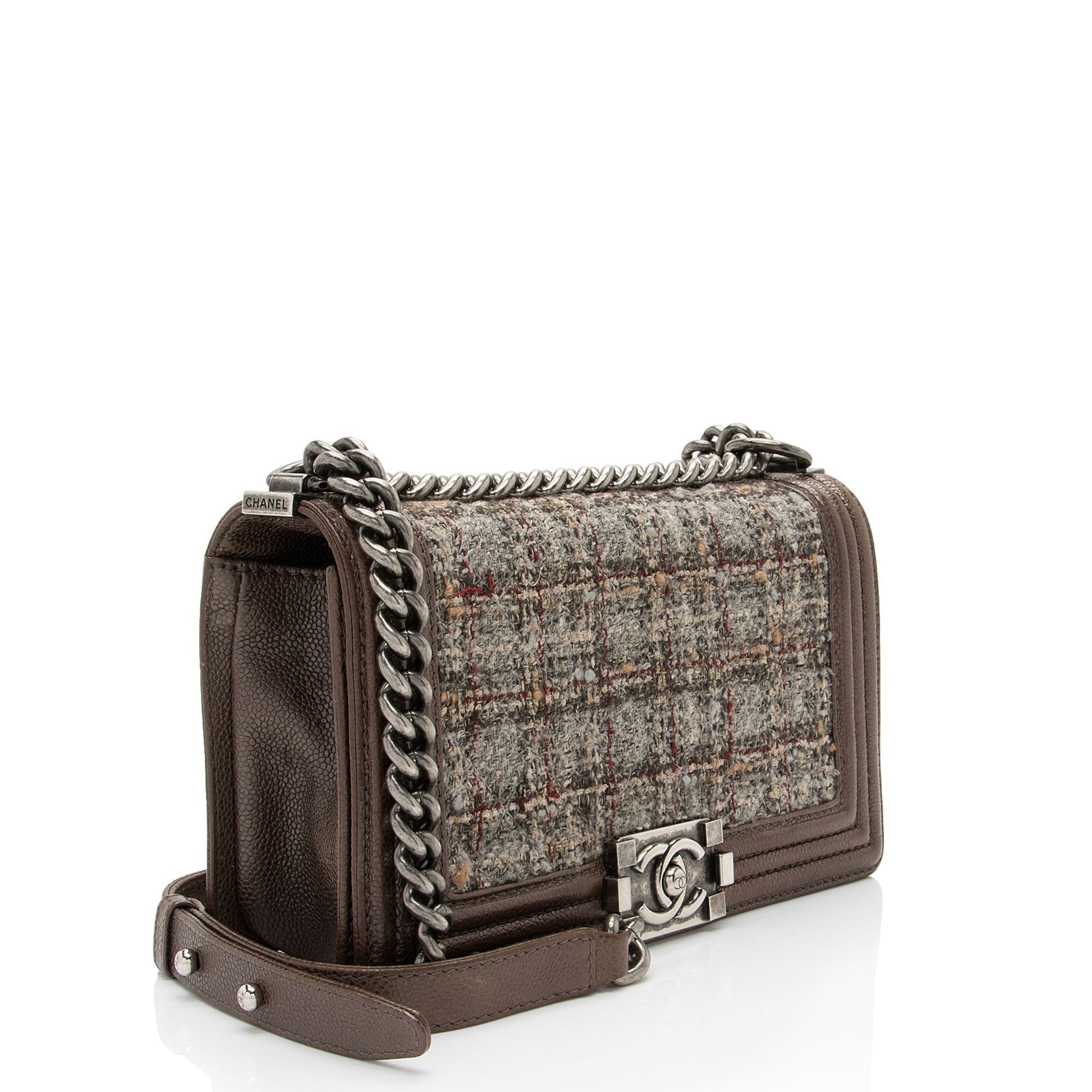 Chanel Tweed Paris-Edinburgh Old Boy SHF-PnHCww Handbag