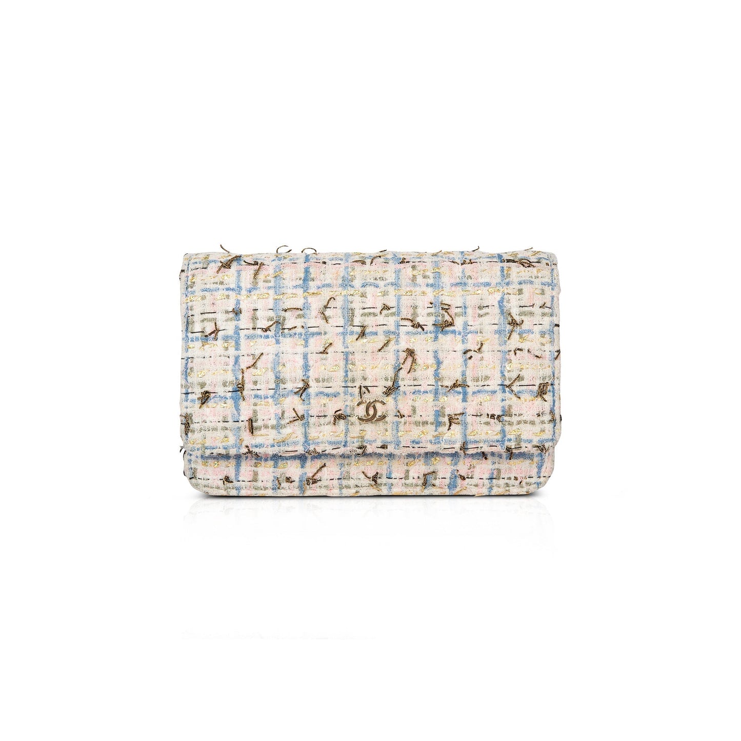 Chanel Tweed Quilted Classic Charms on Key Chain